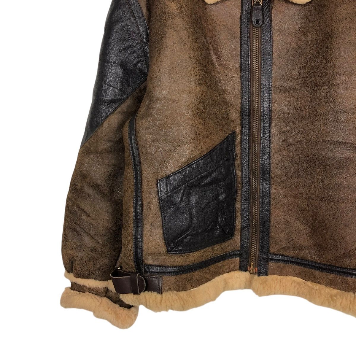 Aero Leathers 🔥TRUE VINTAGE 70’s GOLDEN BEAR SHEARLING FLIGHT JACKET B3 Size US M / EU 48-50 / 2 - 8 Thumbnail
