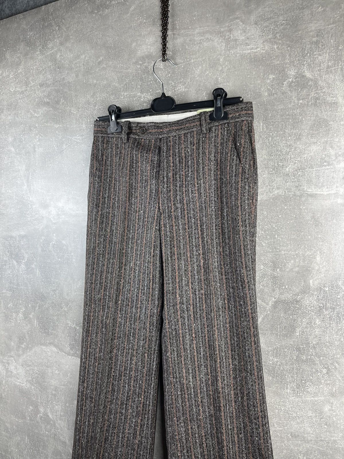 Lubiam Lubiam Luxury Old Money Wool Stripped Doublebreasted Suit Size 48L - 15 Thumbnail