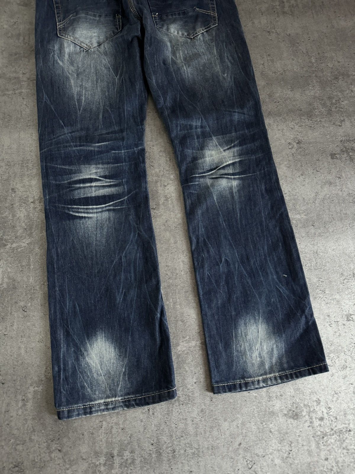 Japanese Brand Vintage Baggy Jeans Denim distressed rap skate y2k Size US 34 / EU 50 - 5 Thumbnail