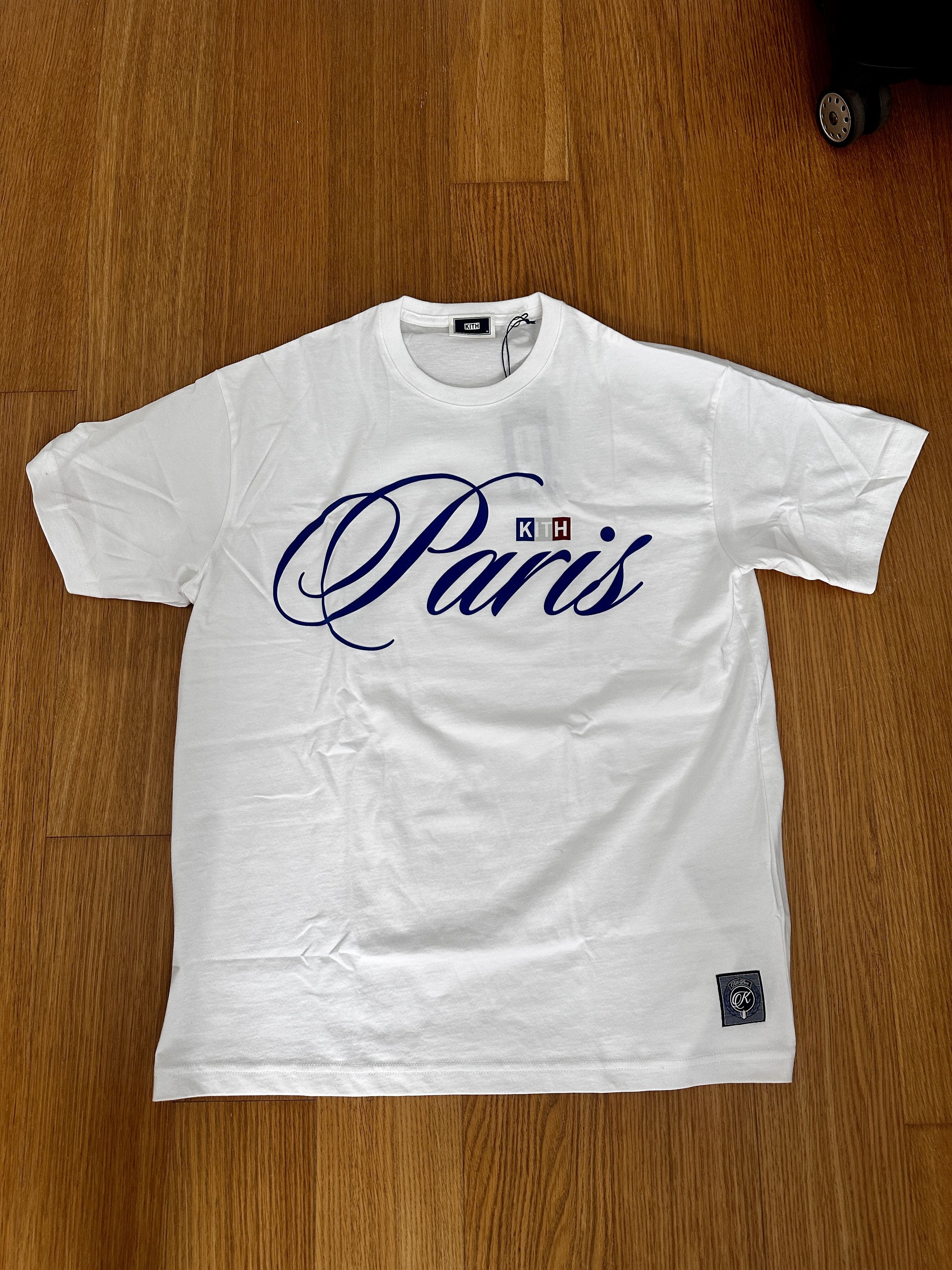 Kith EXCLUSIVE Kith Paris Logo Tee in White from Paris Size US M / EU 48-50 / 2 - 1 Thumbnail
