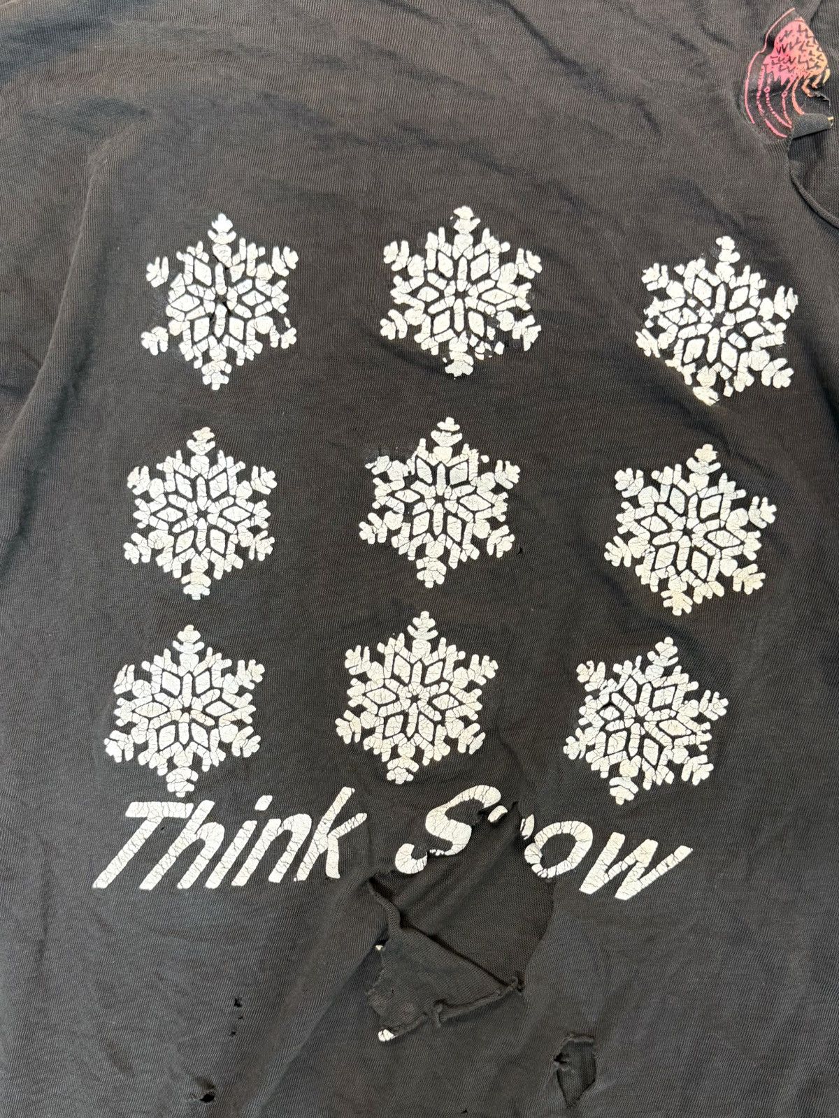 Vintage Vintage Trashed Snow Tee Size US L / EU 52-54 / 3 - 3 Thumbnail