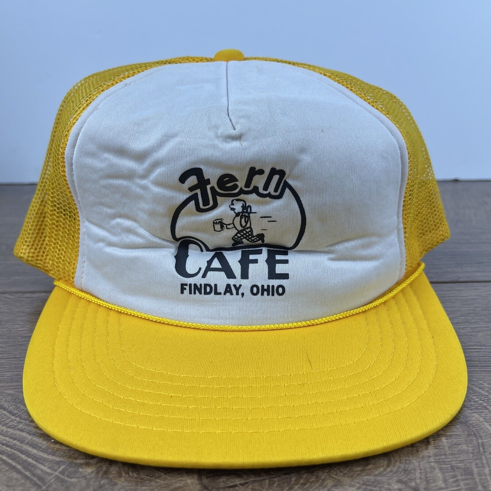 Other Fern Cafe Hat Findlay Ohio Snapback Yellow Adjustable Hat Ad Size ONE SIZE - 2 Thumbnail