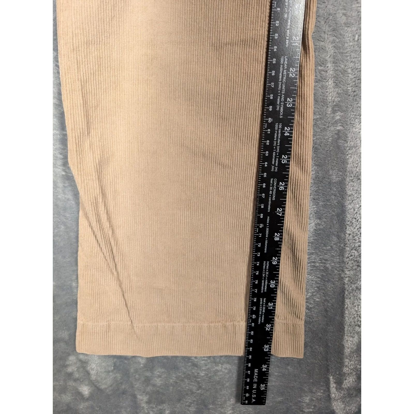 Vintage Earnest Sewn Pants Womens 29 Tan Corduroy Bootcut Low Rise Zip Fly Casual Flare Size 29" - 4 Thumbnail