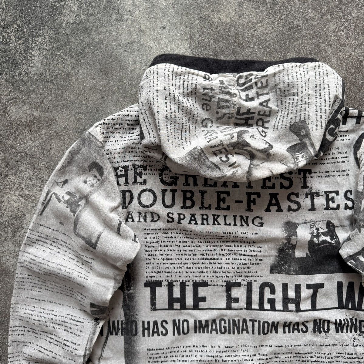 Dolce & Gabbana D&G Dolce & Gabbana x Mohamed Ali Gazette Printed Zip Hoodie Size XS / US 0-2 / IT 36-38 - 8 Thumbnail