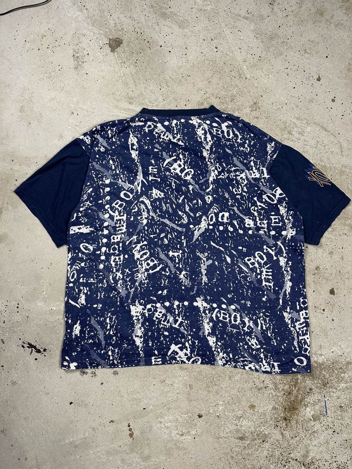 Rap Tees Vintage 90s Xonyx All Over Print Rap Hip Hop Tee Oversize Size US XXL / EU 58 / 5 - 2 Thumbnail