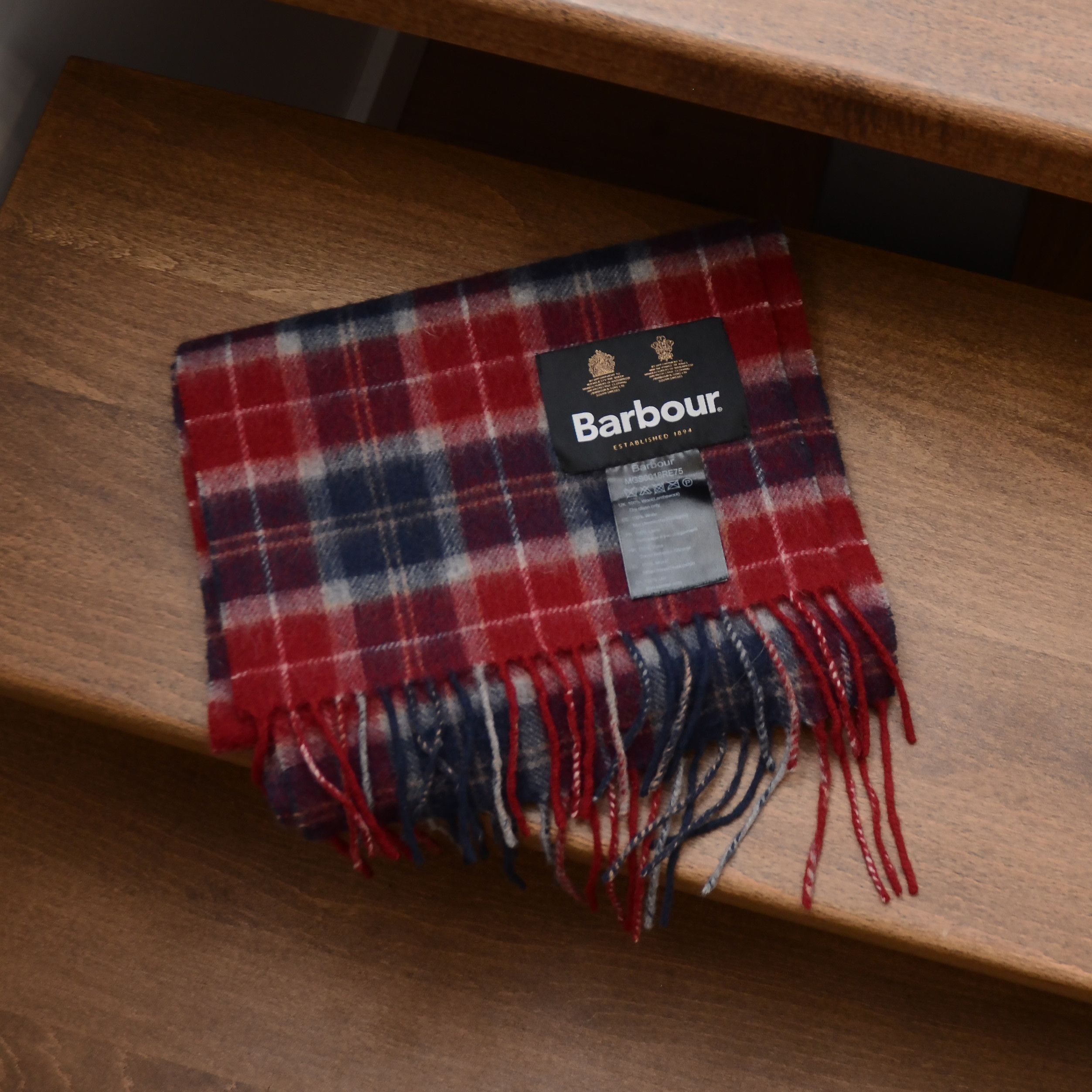 Barbour Barbour Winter Tartan Nova Check 100% Lambswool Scarf Unisex Size ONE SIZE - 3 Thumbnail