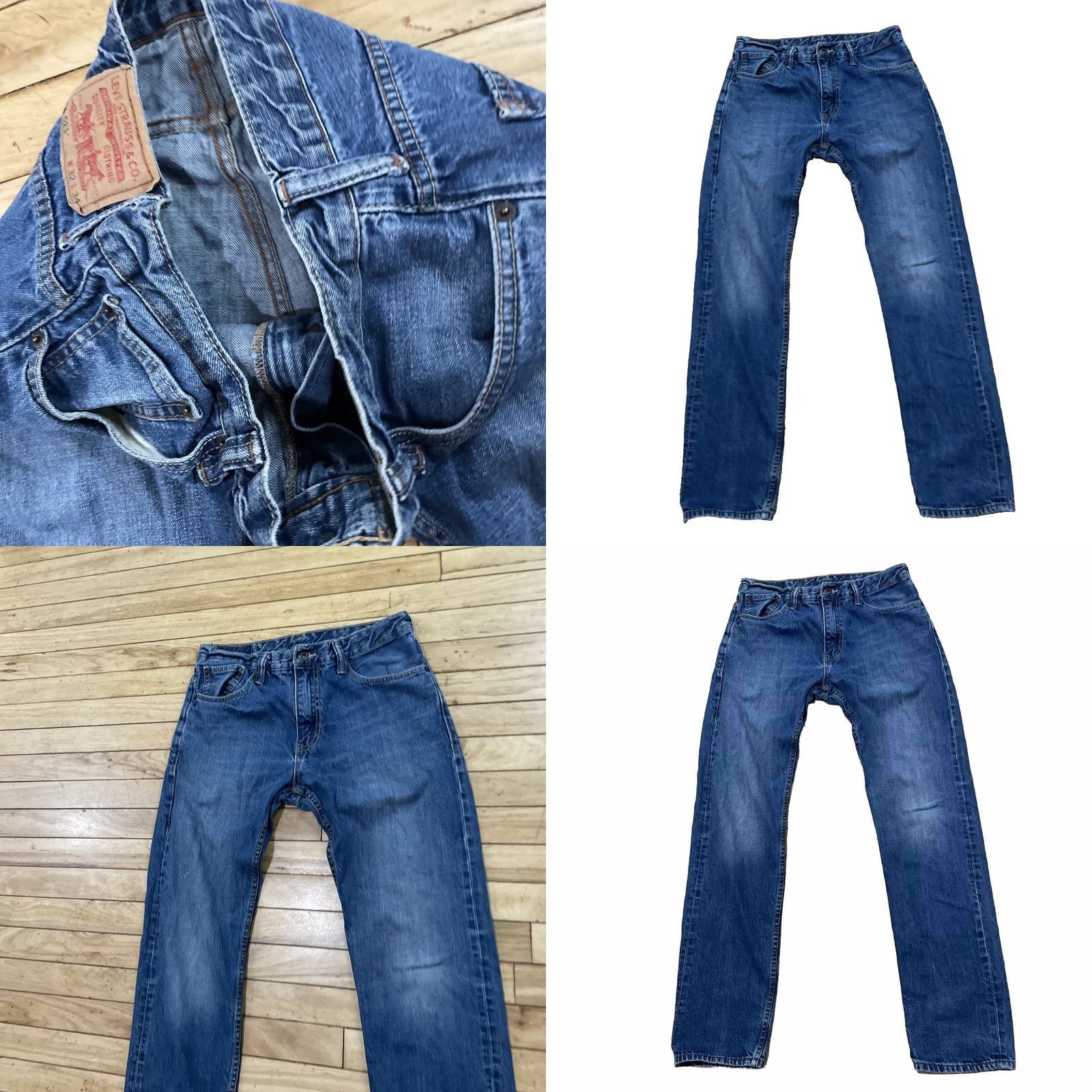 Levi's VINTAGE Levi's Jeans Mens 32x30 521 Slim Taper Blue Work Wear Grunge Denim 32 Mens Jeans Size US 32 / EU 48 - 9 Thumbnail
