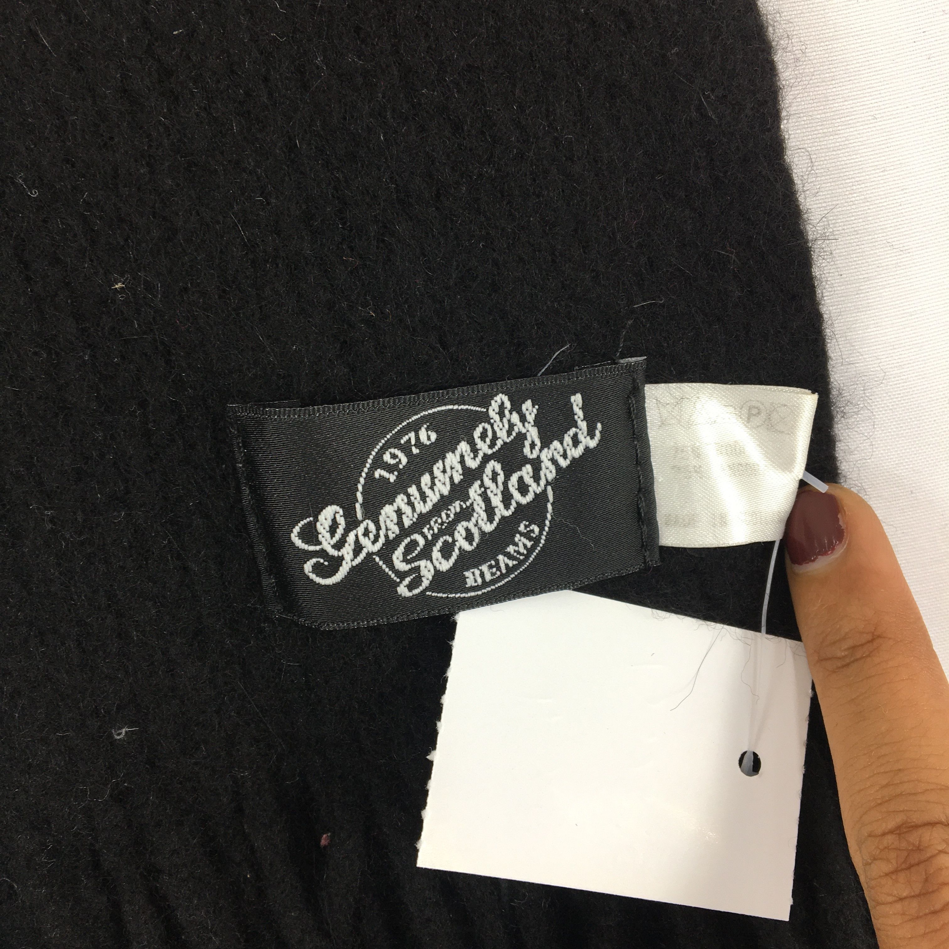 Beams Plus × Japanese Brand × Vintage Vintage Beams Japanes Scarf Muffler Wool Cashmere Scarves Size ONE SIZE - 4 Thumbnail