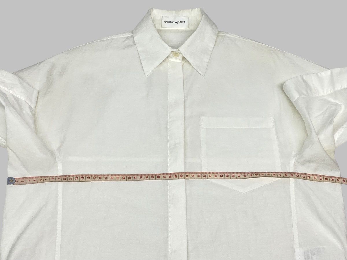 Christian Wijnants RRP 500$ Christian Wijnants Lightweight Boxy Cropped Shirt Size XS / US 0-2 / IT 36-38 - 20 Thumbnail