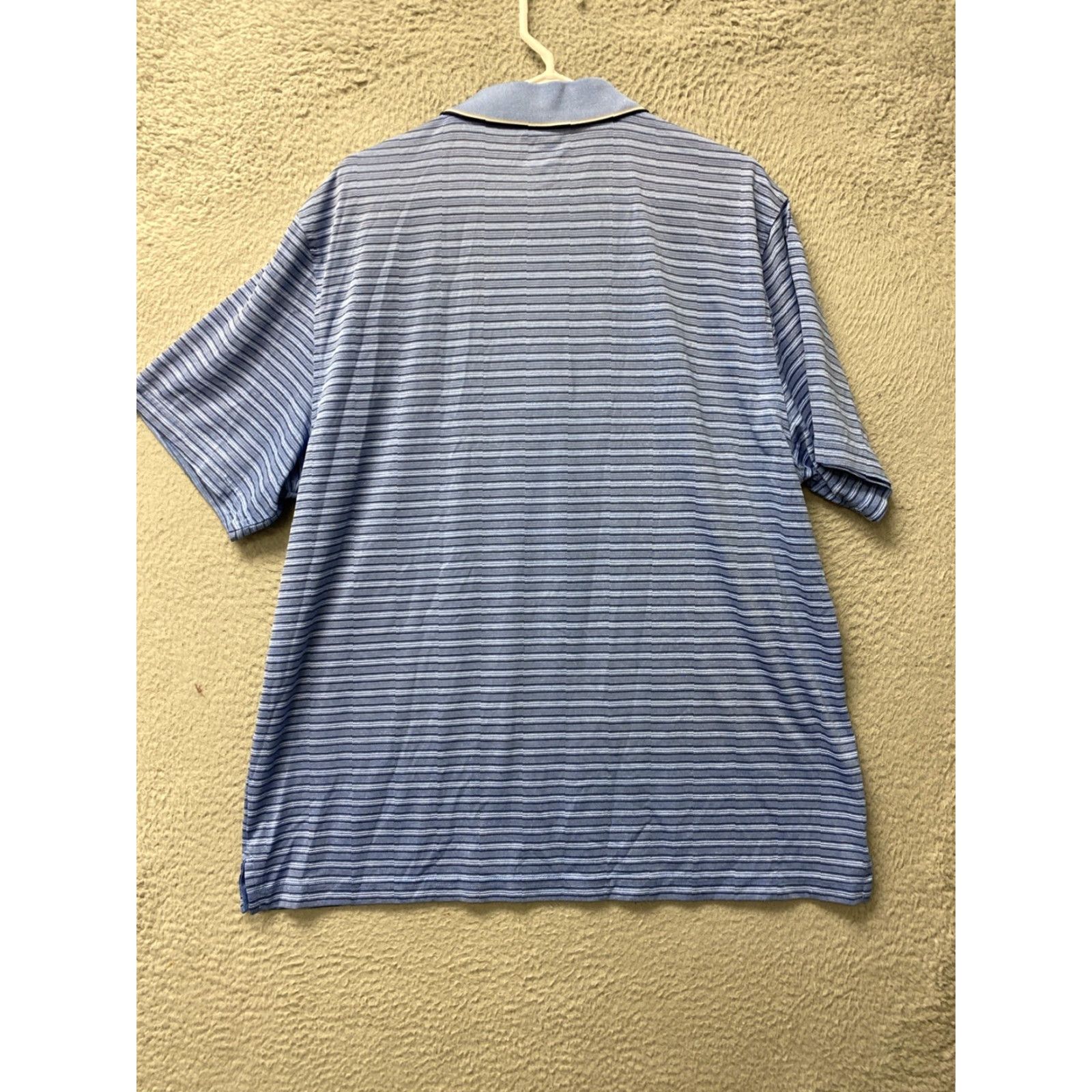 Vintage Norman Shirt Men XL Striped Polyester Golf Tasso Elba Polo/60-39 Size US XL / EU 56 / 4 - 7 Thumbnail