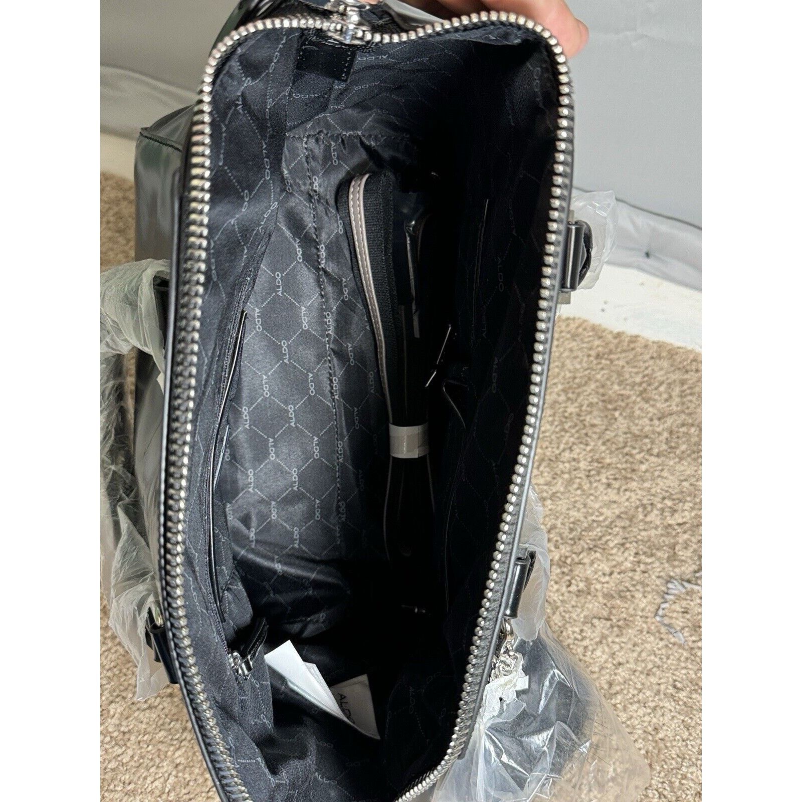 Aldo ALDO Womens Black Handbag Size ONE SIZE - 4 Thumbnail