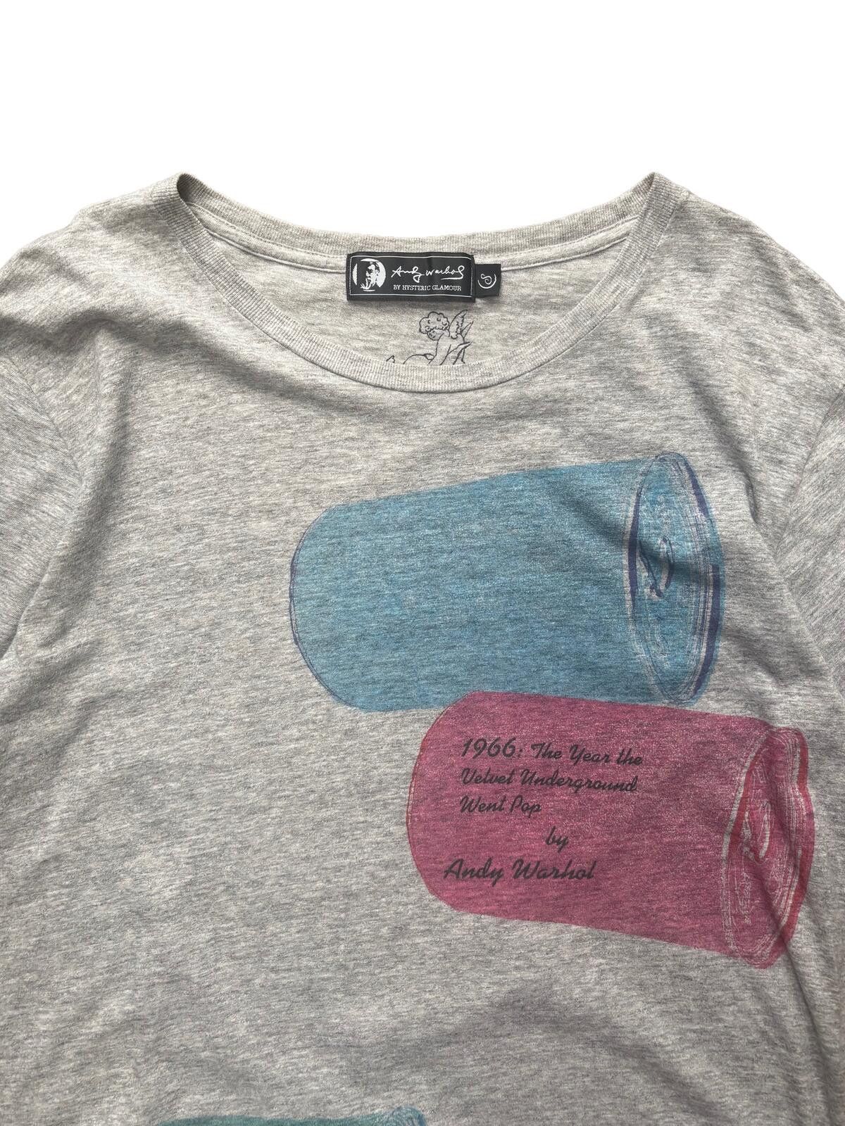 Hysteric Glamour Hysteric Glamour Andy Warhol T Shirt Grey Small Size US S / EU 44-46 / 1 - 4 Thumbnail