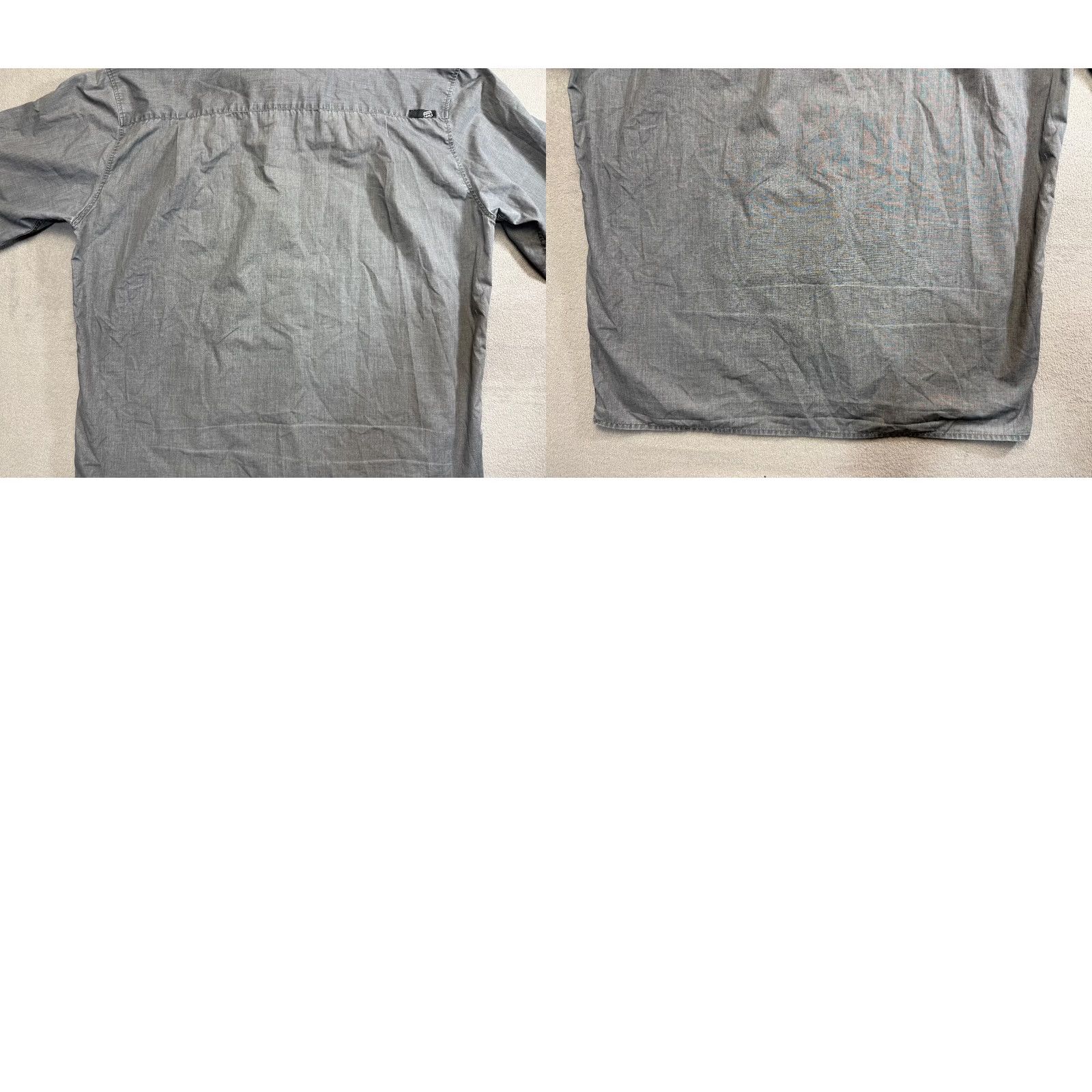 Billabong Billabong Button-Up Shirt Short Sleeve Mens 3XL Gray Size US XXL / EU 58 / 5 - 11 Thumbnail