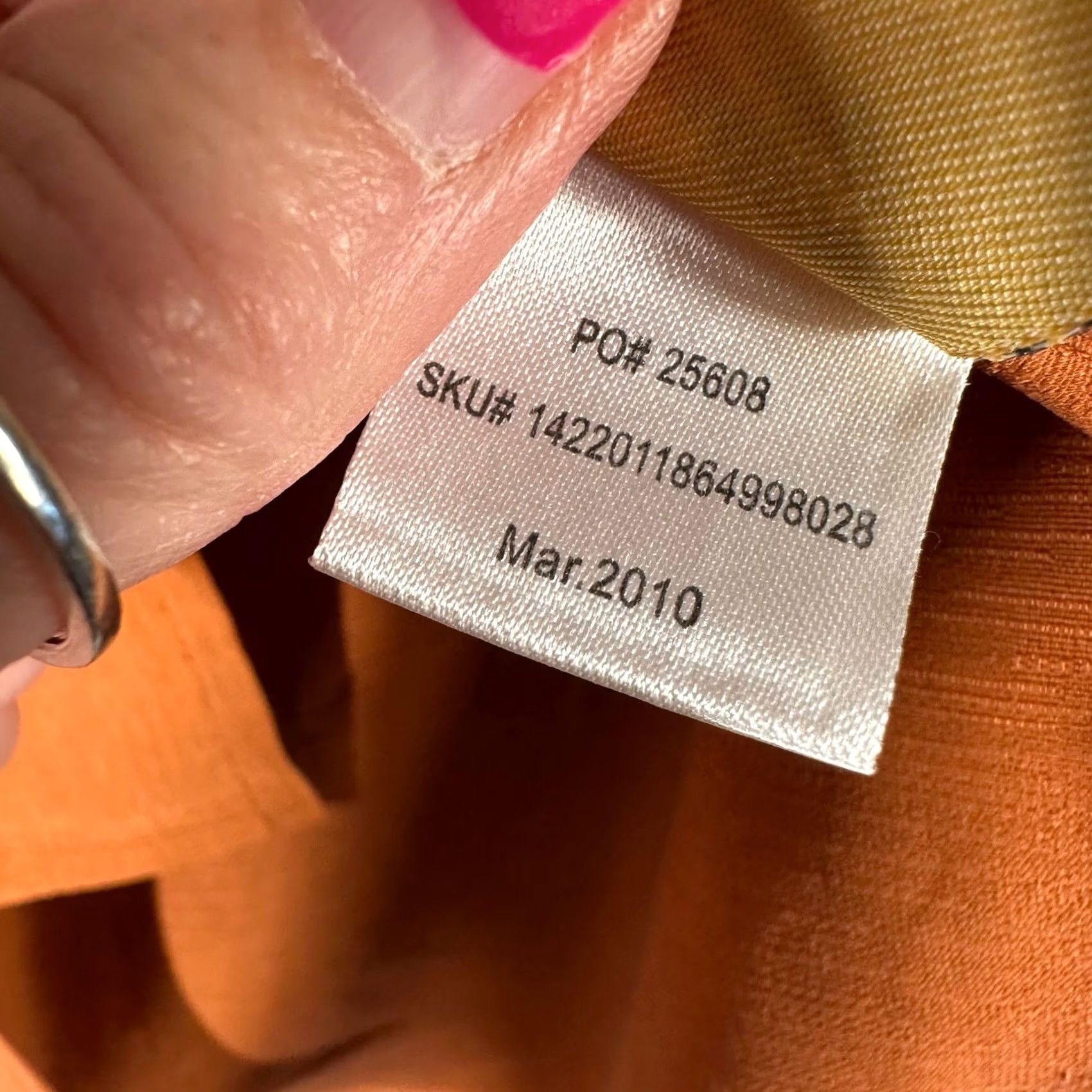 Jos. A. Bank Jos A Bank Mens Large Camp Shirt 100% Silk Burnt Orange Beige Floral Panel 2010 Size US L / EU 52-54 / 3 - 5 Thumbnail