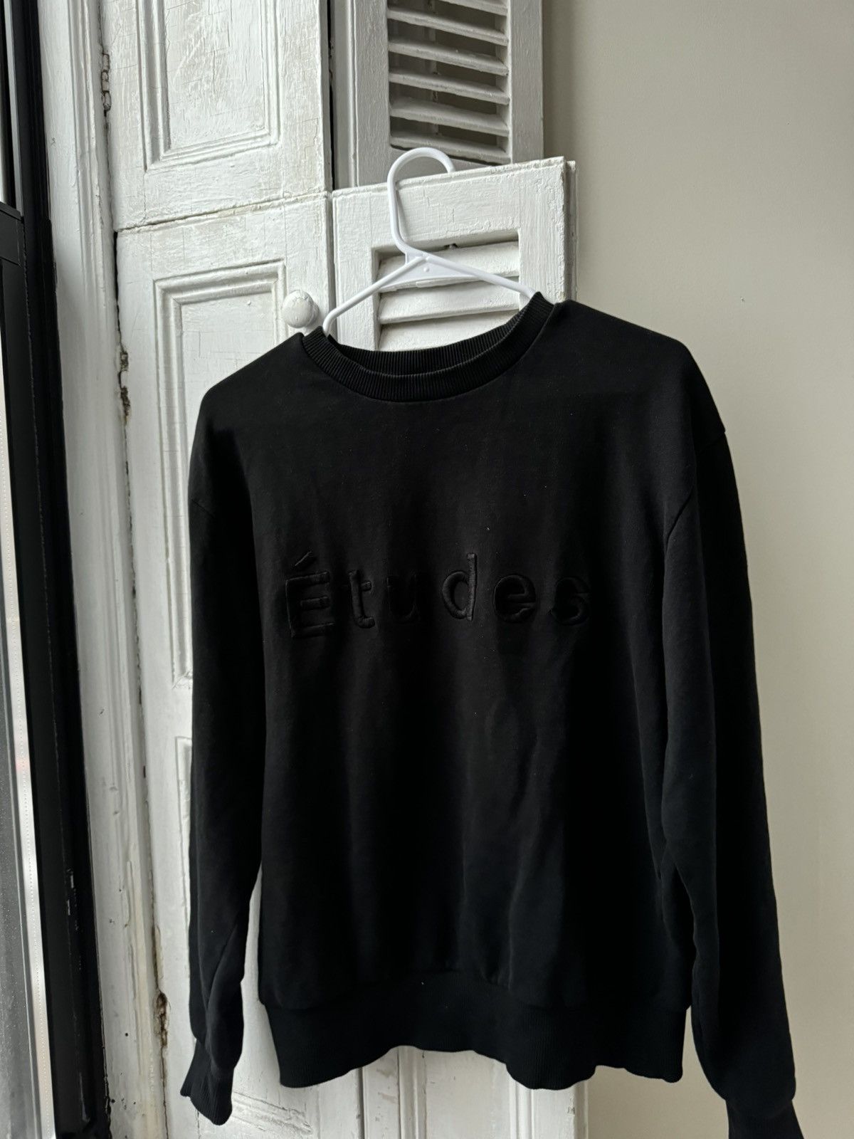 Etudes ÉTUDES embroided black on black sweater Medium Size US M / EU 48-50 / 2 - 1 Thumbnail