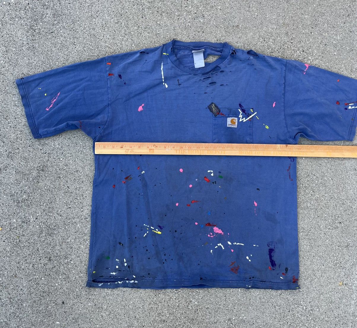 Carhartt Vintage Custom Carhartt T-Shirt Thrashed Distressed Pocket Size US XL / EU 56 / 4 - 6 Thumbnail