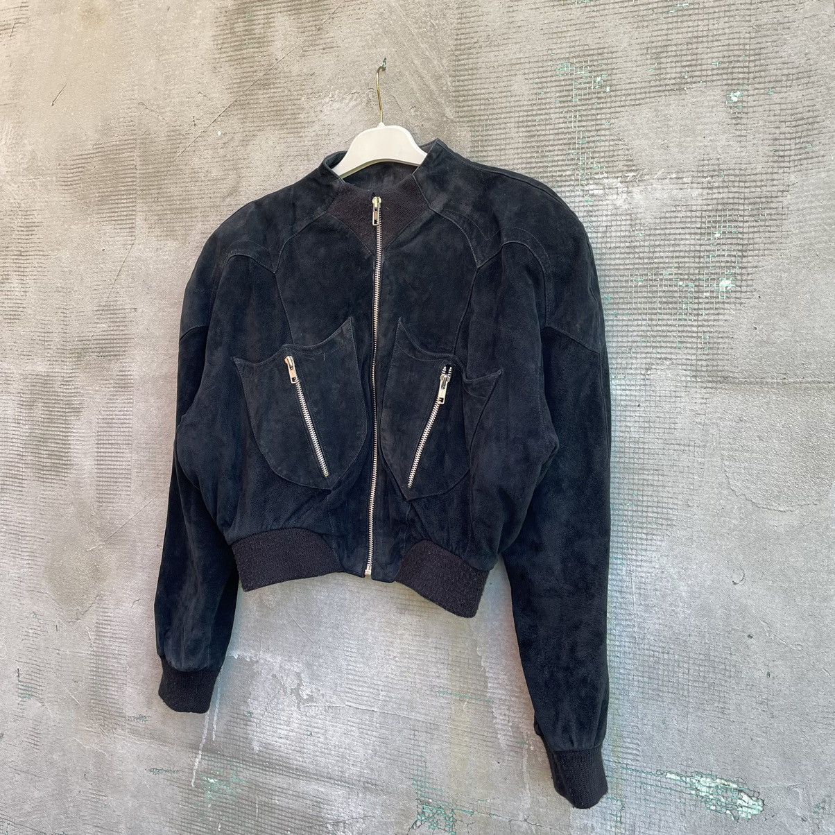 Thierry Mugler × Vintage 80’s-90’s THIERRY MUGLER ARCHIVE CROPPED BOMBER JACKET Size M / US 6-8 / IT 42-44 - 15 Thumbnail