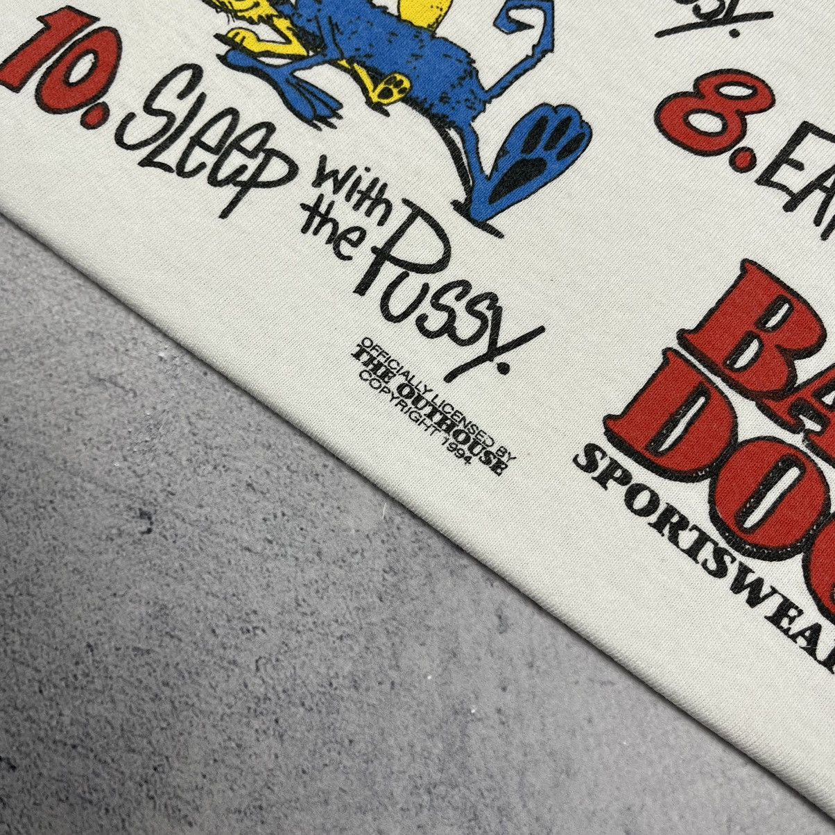 Vintage Vintage Bad Dog Top Ten List Dirty Humor T shirt 1994 Size US S / EU 44-46 / 1 - 7 Thumbnail