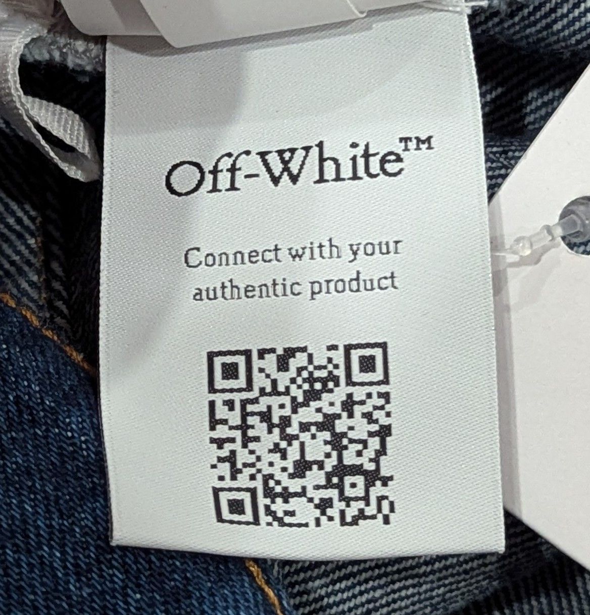 Off-White OFF-WHITE Zip Tab Detail Skate Jeans Blue 33 Size US 33 - 11 Thumbnail