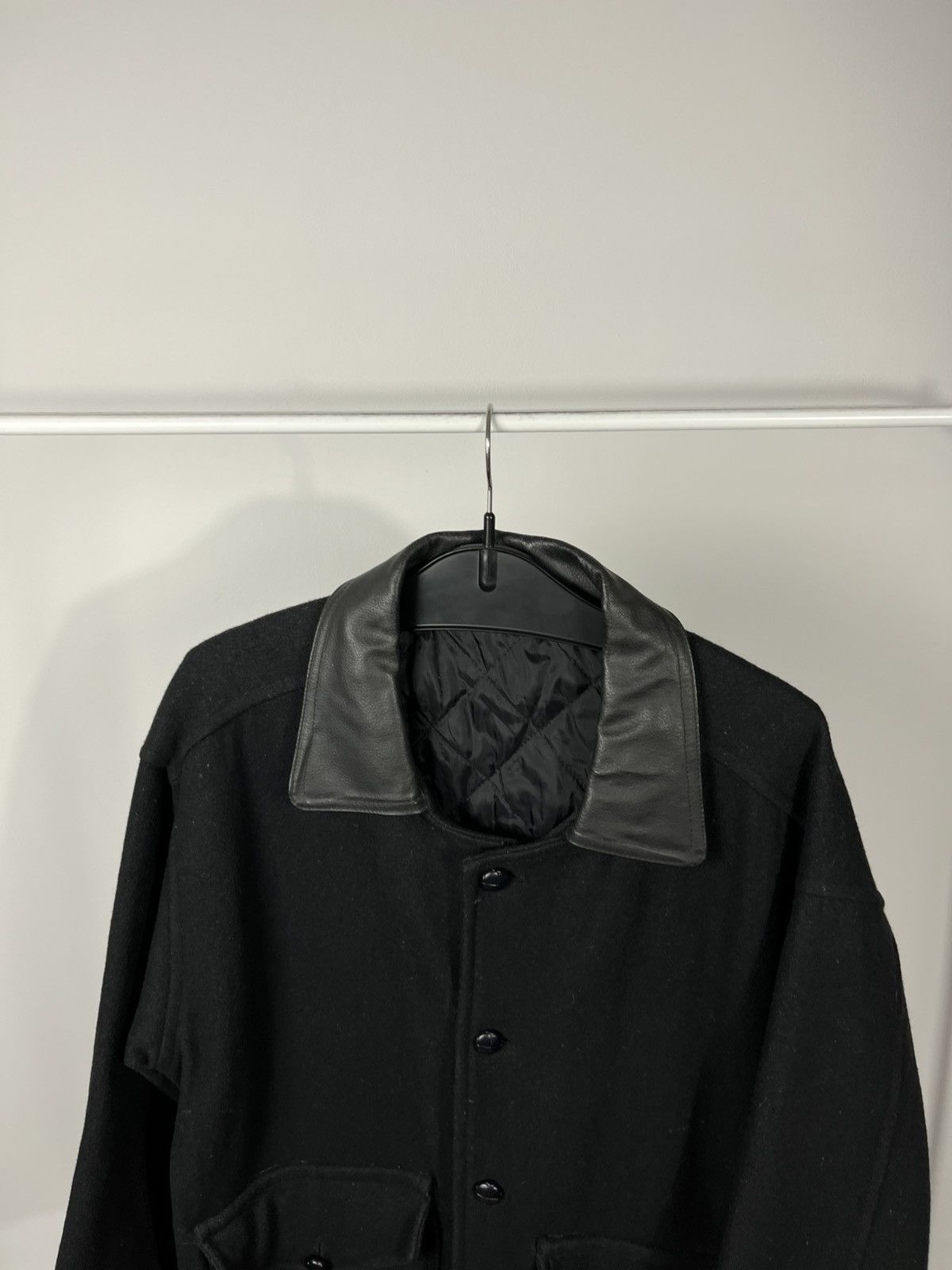 Other Vintage Wool Military Jacket Leather Collar Made in England Size US M / EU 48-50 / 2 - 9 Thumbnail