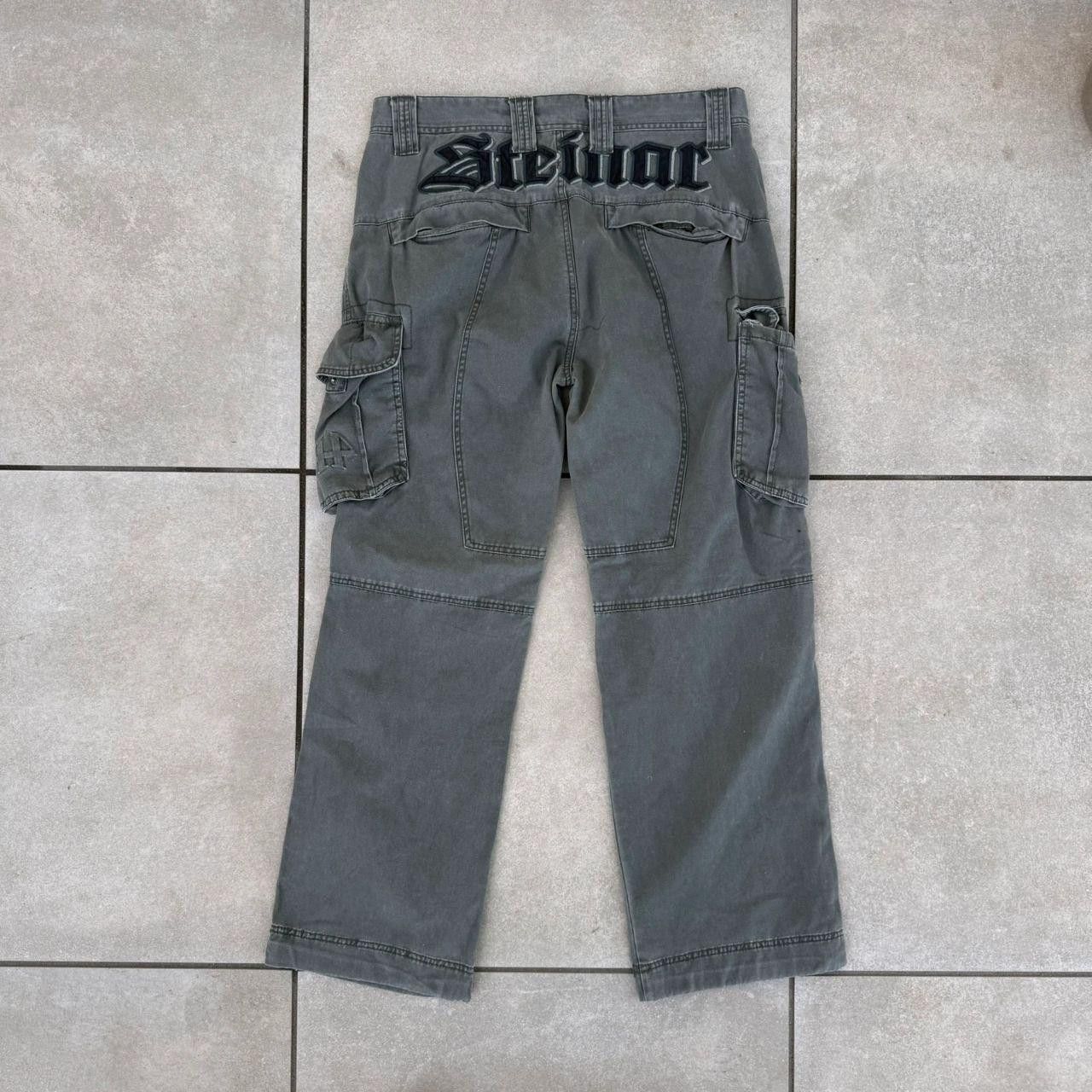 Vintage Vintage 90s Cargo Printed Wide Leg Trousers Affilaction Size US 36 / EU 52 - 1 Thumbnail