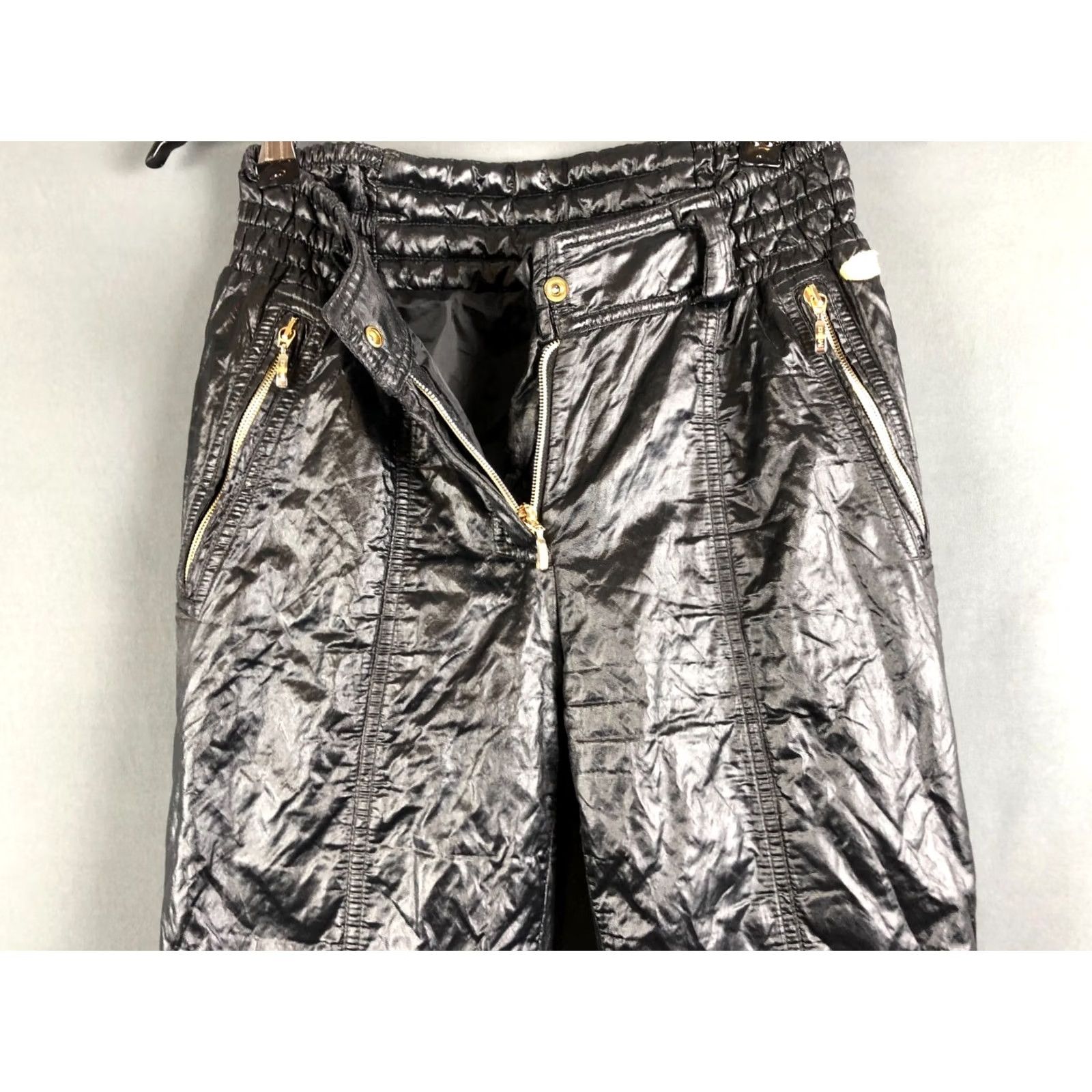 Vintage MDC Pants Women's Black Polyamide Chino Zip Pockets 31.1in Inseam Size 36 Size 25" / US 0 / IT 36 - 6 Thumbnail