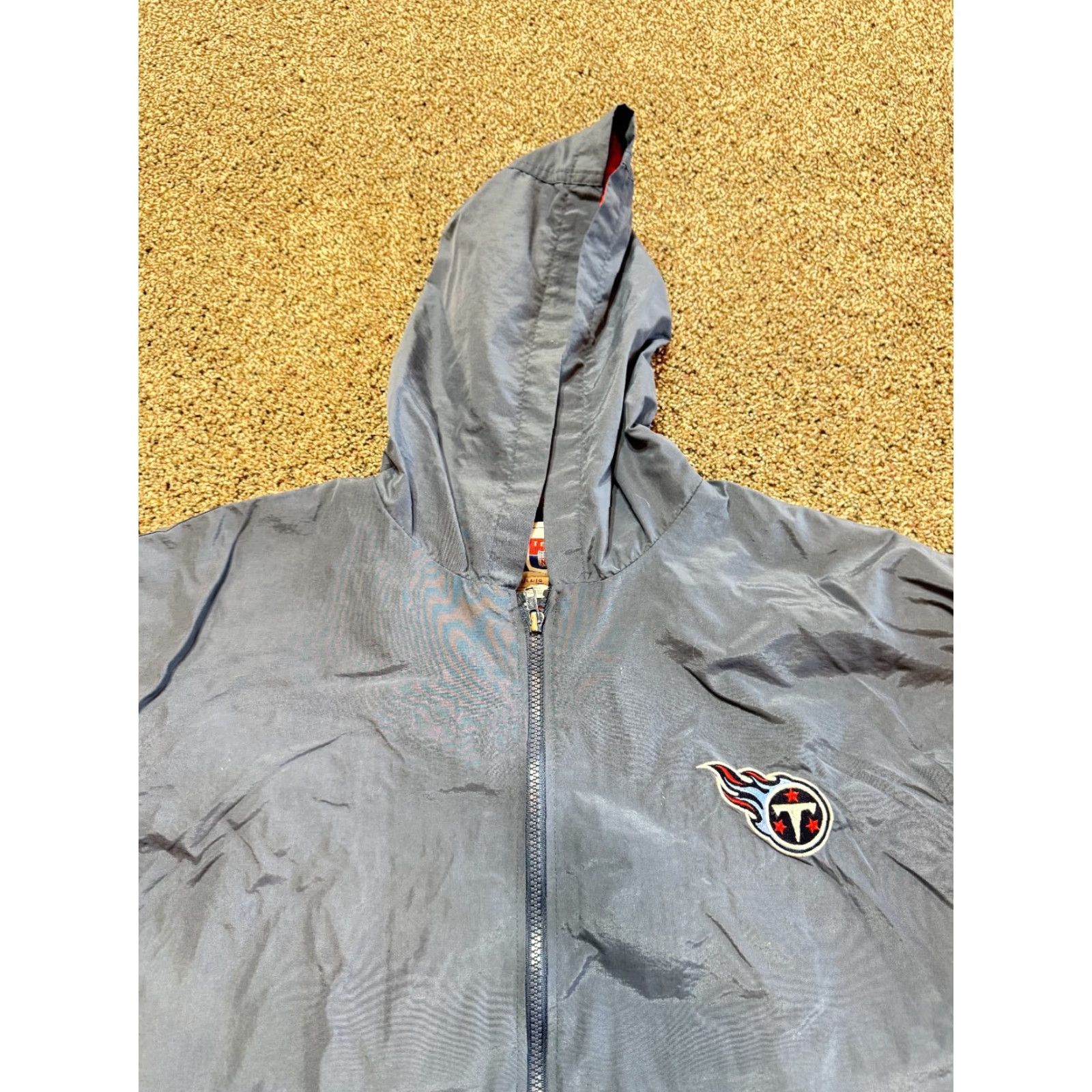 Puma PUMA Tennessee Titans Pum Mens Windbreaker Jacket XL Blue Logo NFL Football Mens Windbreaker Jacket Size US XL / EU 56 / 4 - 5 Thumbnail