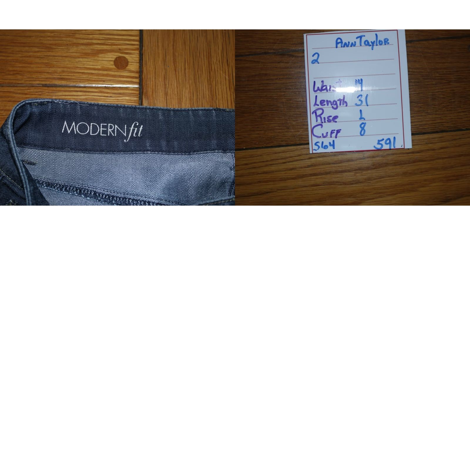 Ann Taylor Ann Taylor Jeans Women Straight Denim Blue 2 28X31 Stretch Low Rise 31 Inseam 5-Pocket Regular Size Type Regular Dark Wash Womens Jeans Size 26" / US 2 / IT 38 - 8 Thumbnail