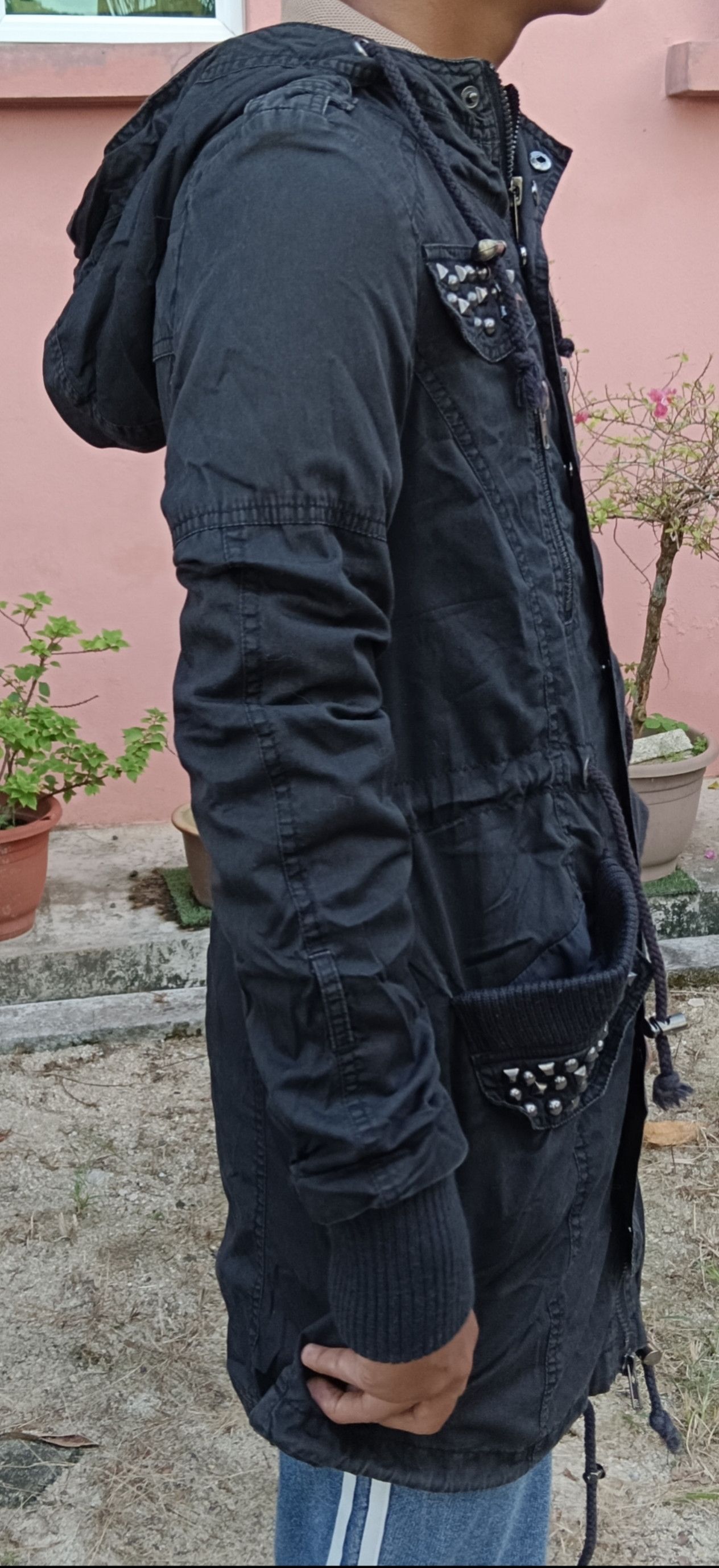 Edition Japan Ghost Of Harlem Skull Punk Studded Zipper Hoodie Size US S / EU 44-46 / 1 - 18 Thumbnail