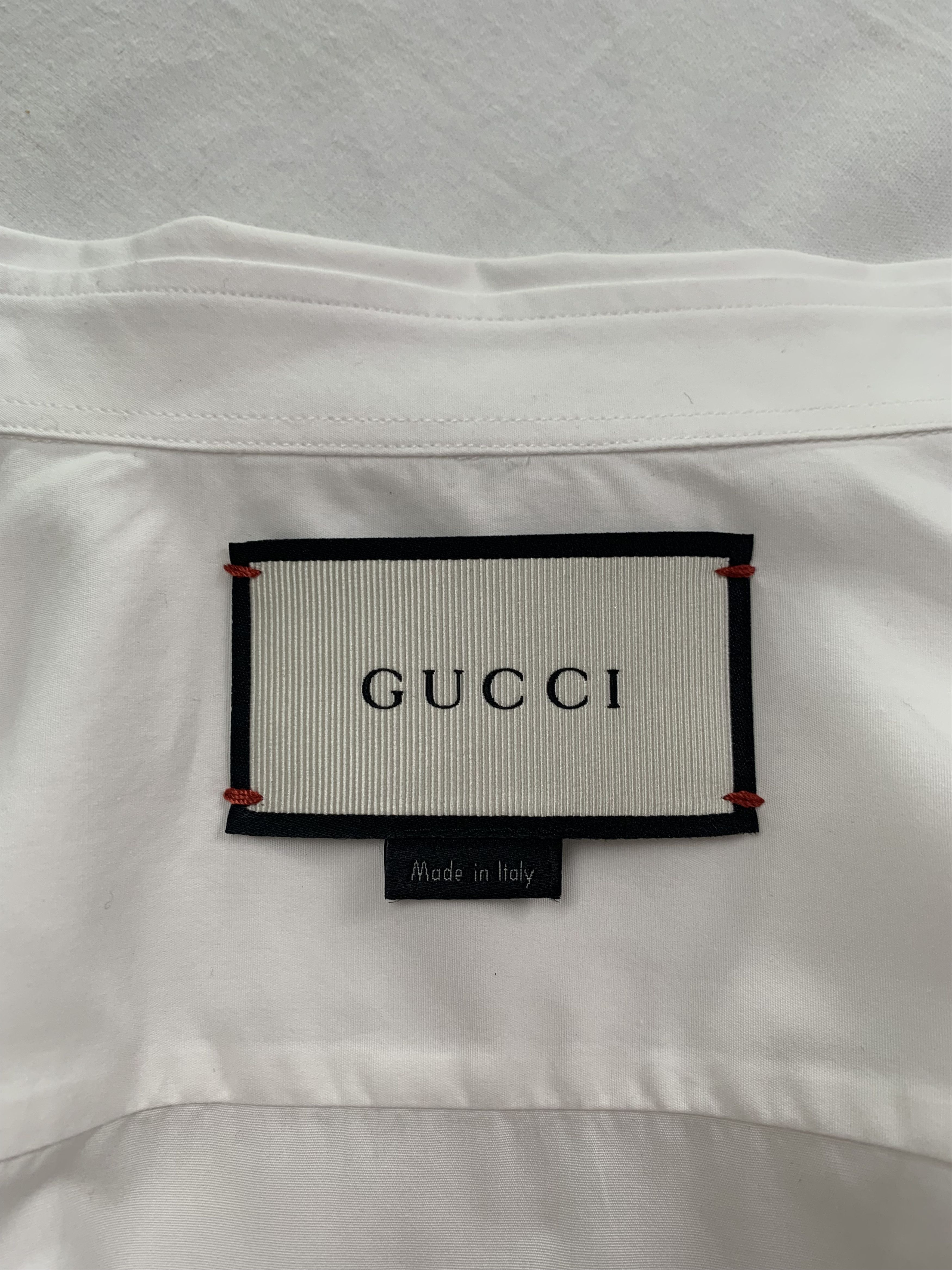 Gucci Gucci White Dress Shirt Size US L / EU 52-54 / 3 - 7 Thumbnail