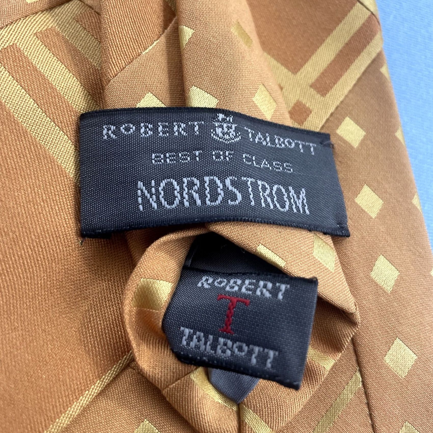 Robert Talbott VINTAGE Robert Talbott Tie Patchwork Men One Size Yellow Modern Mobster Western Retro Best of Class Nordstrom Size ONE SIZE - 6 Thumbnail