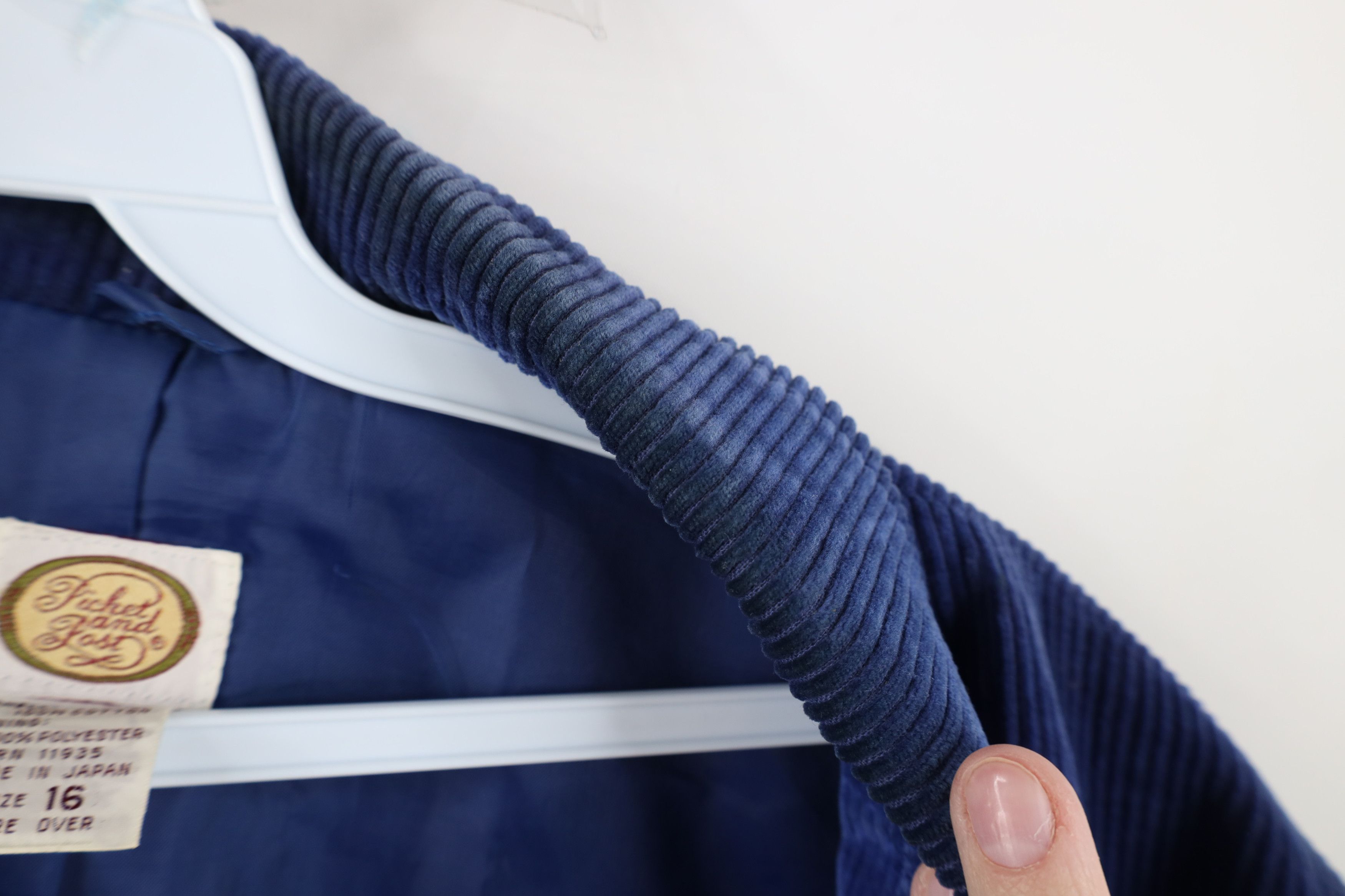 Vintage Vintage 70s Streetwear Corduroy Suit Blazer Jacket Blue Size XXL / US 16-18 / IT 52-54 - 10 Thumbnail