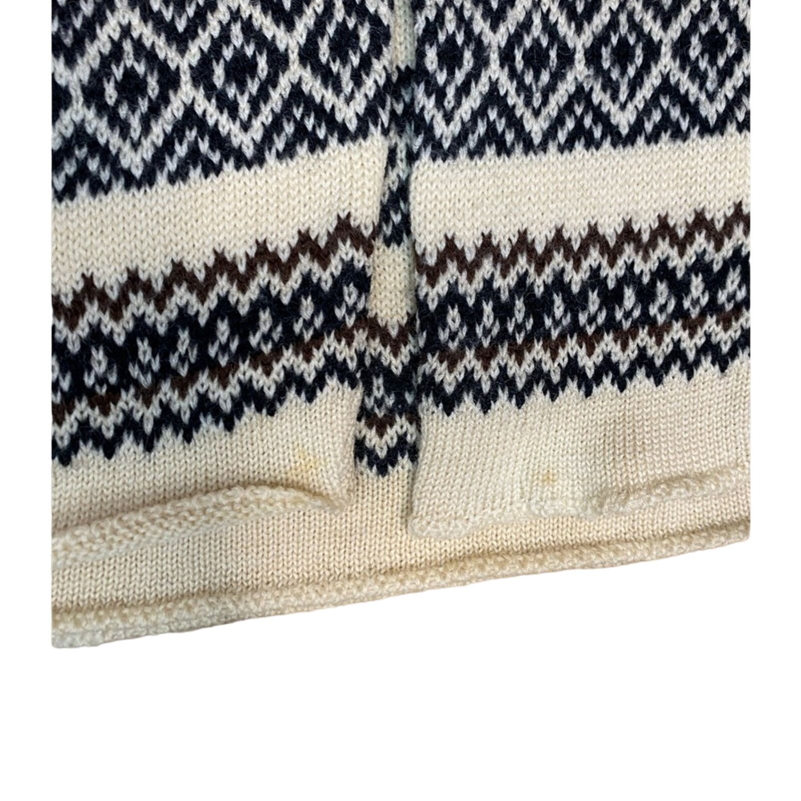 Anthropologie Anthropologie Hooded Sweater Med Wool Nordic Cabincore Boho Size M / US 6-8 / IT 42-44 - 12 Thumbnail