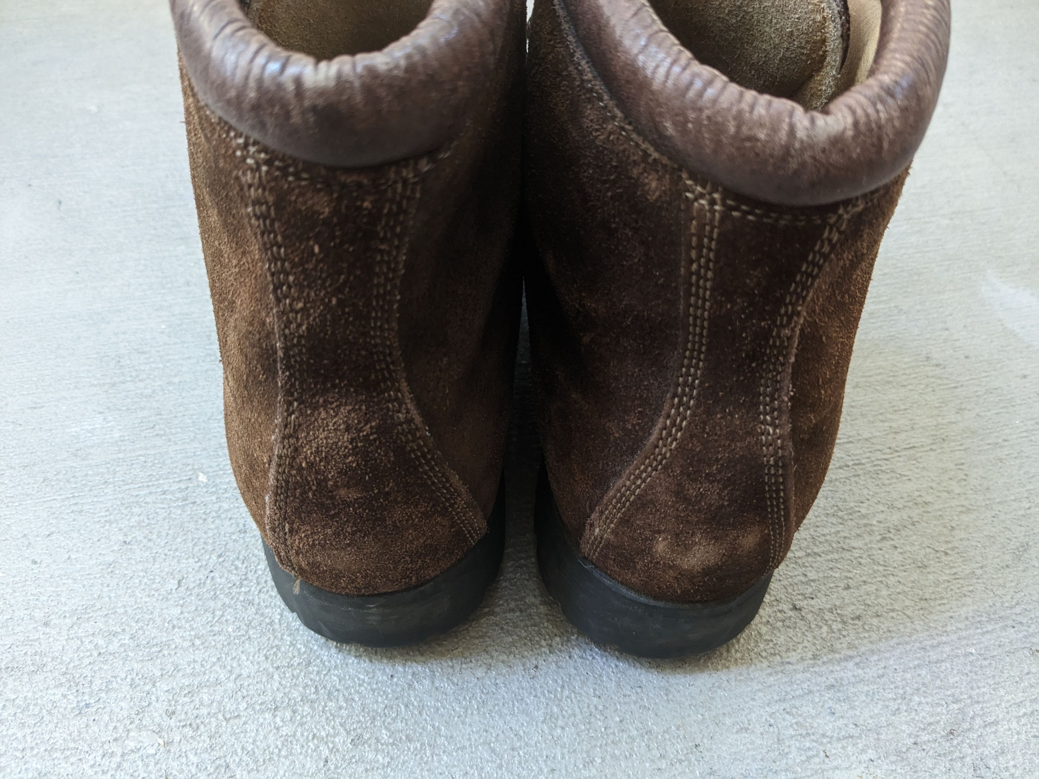 Genuine Leather × Vintage Vintage Fabiano Boots Brown Suede 13.5 Narrow Leather Lace Size US 13 / EU 46 - 14 Thumbnail