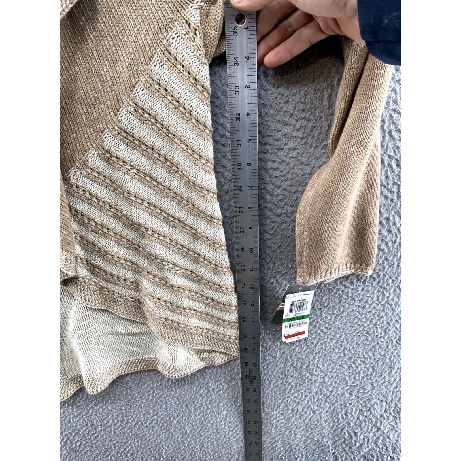 Charter Club Charter Club Cardigan Sweater Open Front Knit Shawl Collar Women Petite Large Multicolor Measurements: See Photos Womens Knit Cardigan Size L / US 10 / IT 46 - 6 Thumbnail