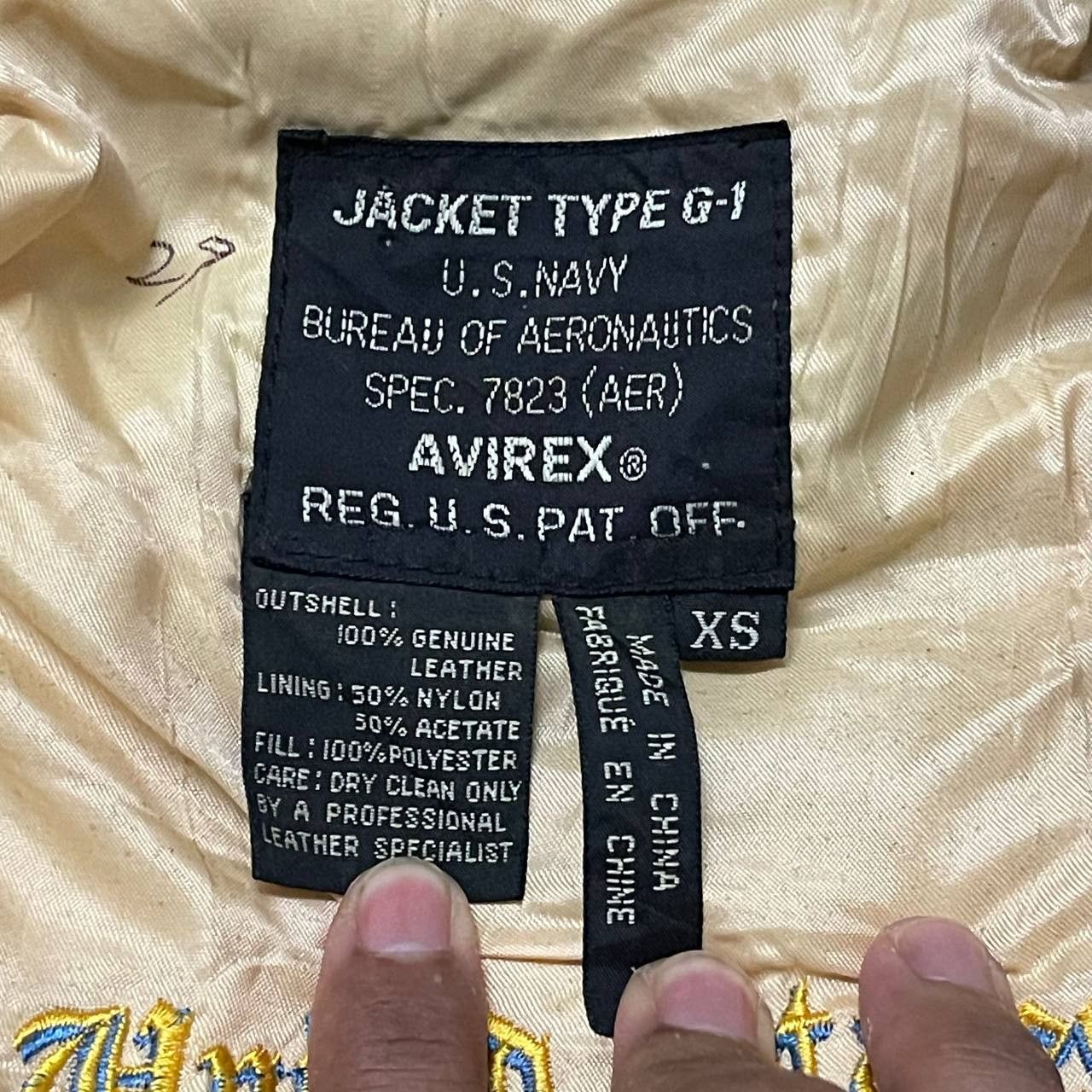 Avirex Vintage Avirex G1 Military Leather Bomber Jacket Like A2 Size US S / EU 44-46 / 1 - 15 Thumbnail