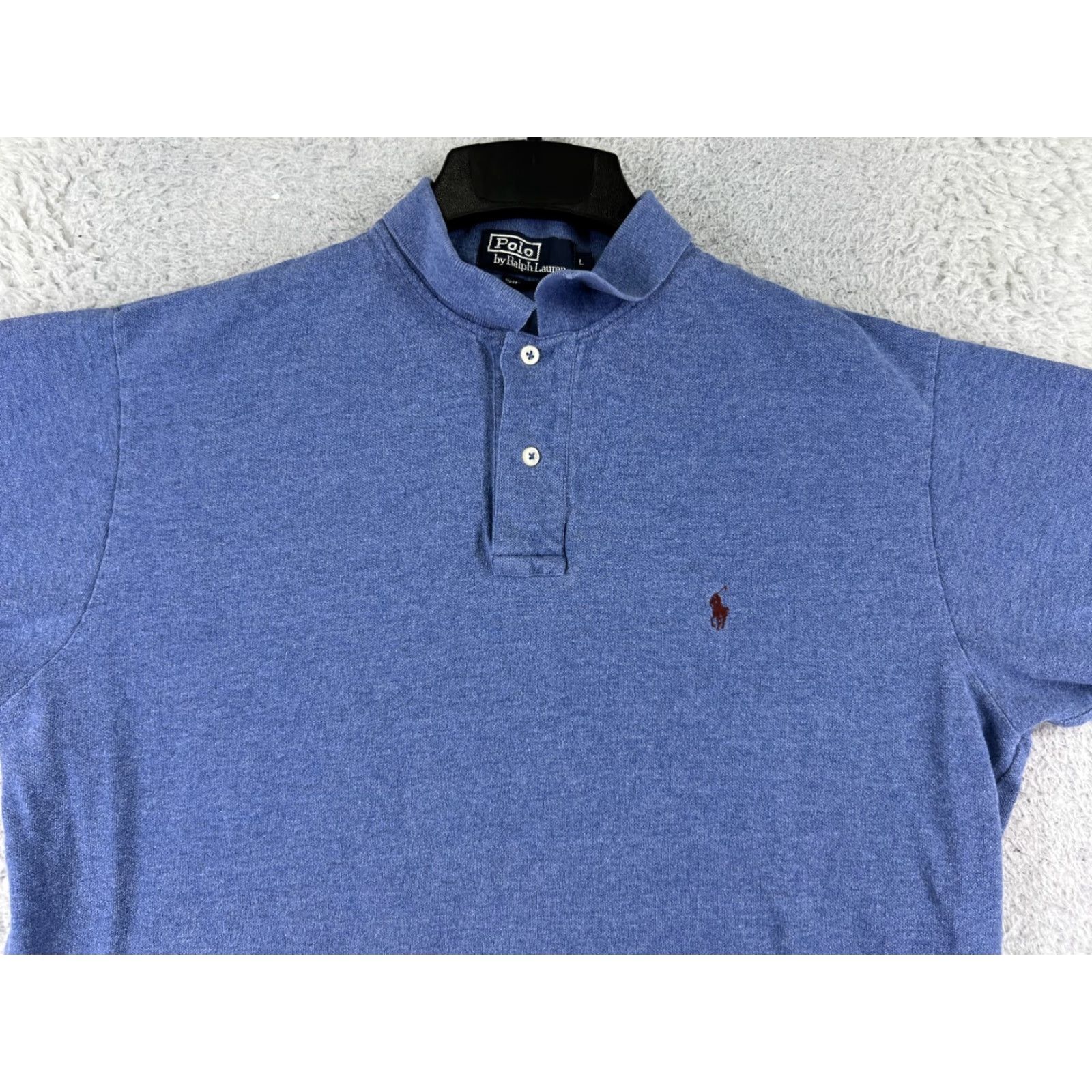 Ralph Lauren Ralph Lauren Polo Shirt Mens Large Blue Knit Short Sleeve Golf Cotton Size US L / EU 52-54 / 3 - 6 Thumbnail