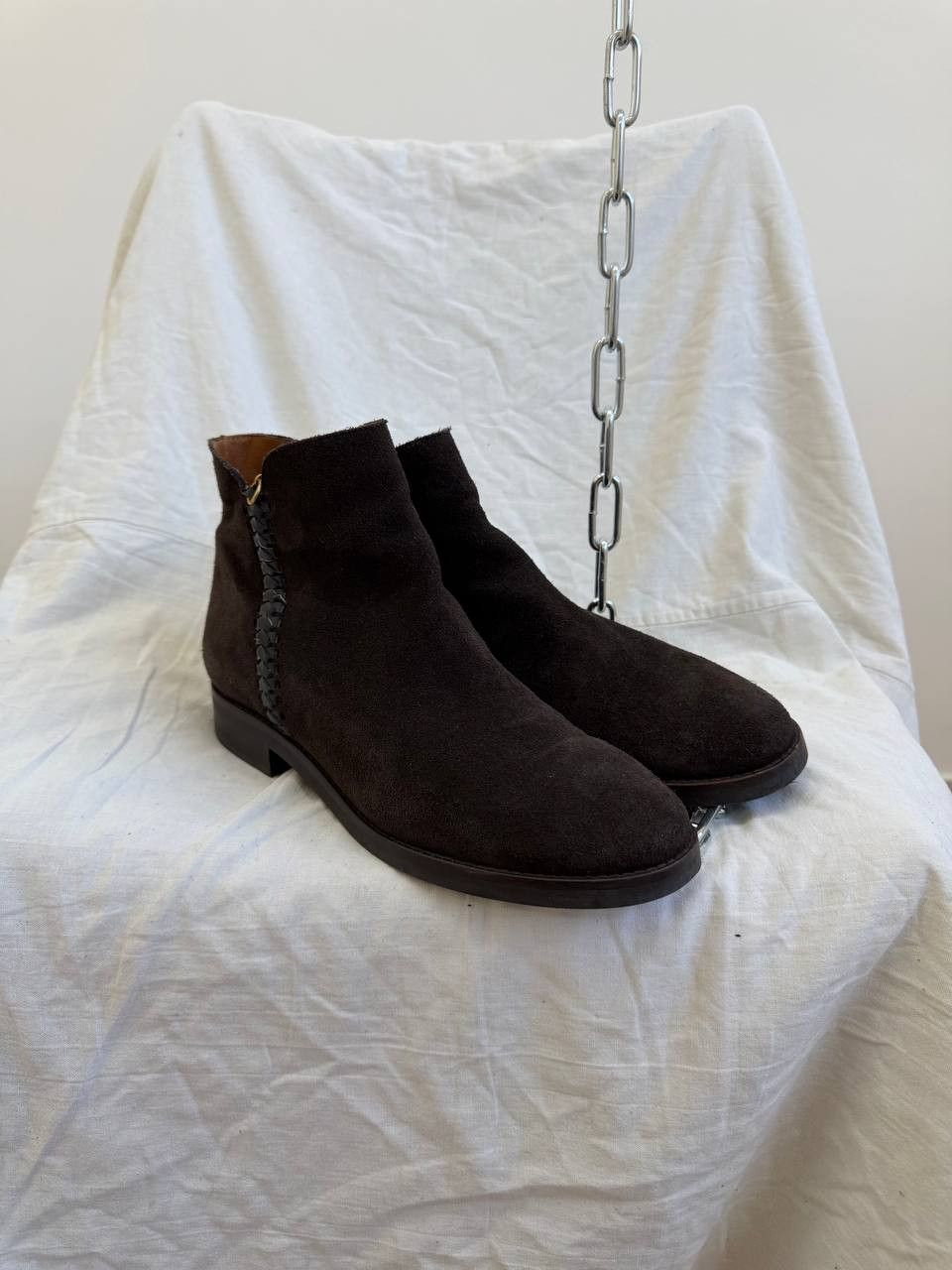 Vintage See By Chloé Vintage Men's Suede Classic Avant-Garde Boots Size US 9 / EU 42 - 6 Thumbnail