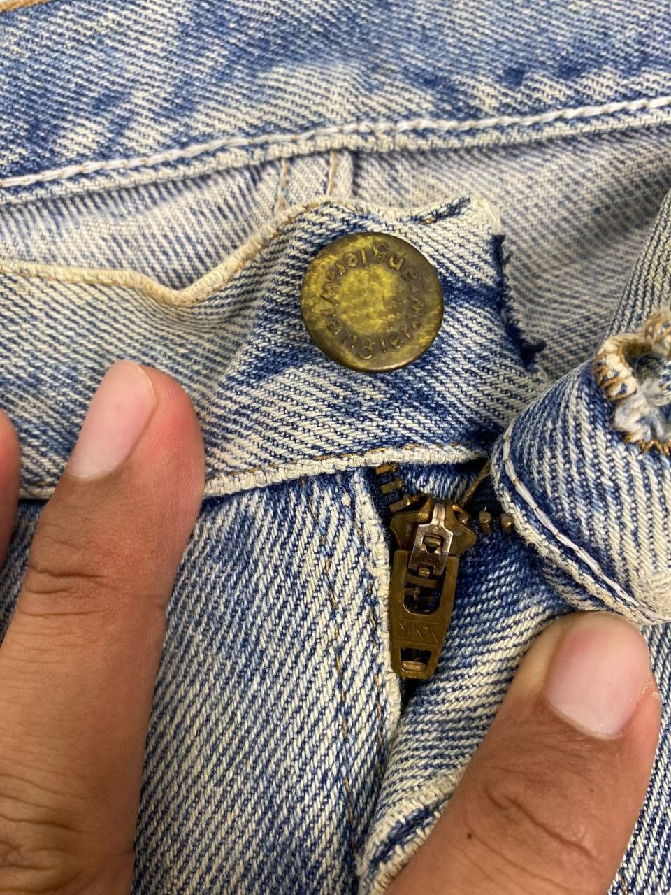 Wrangler vintage wrangler relaxed fit distressed denim Size US 40 / EU 56 - 10 Thumbnail