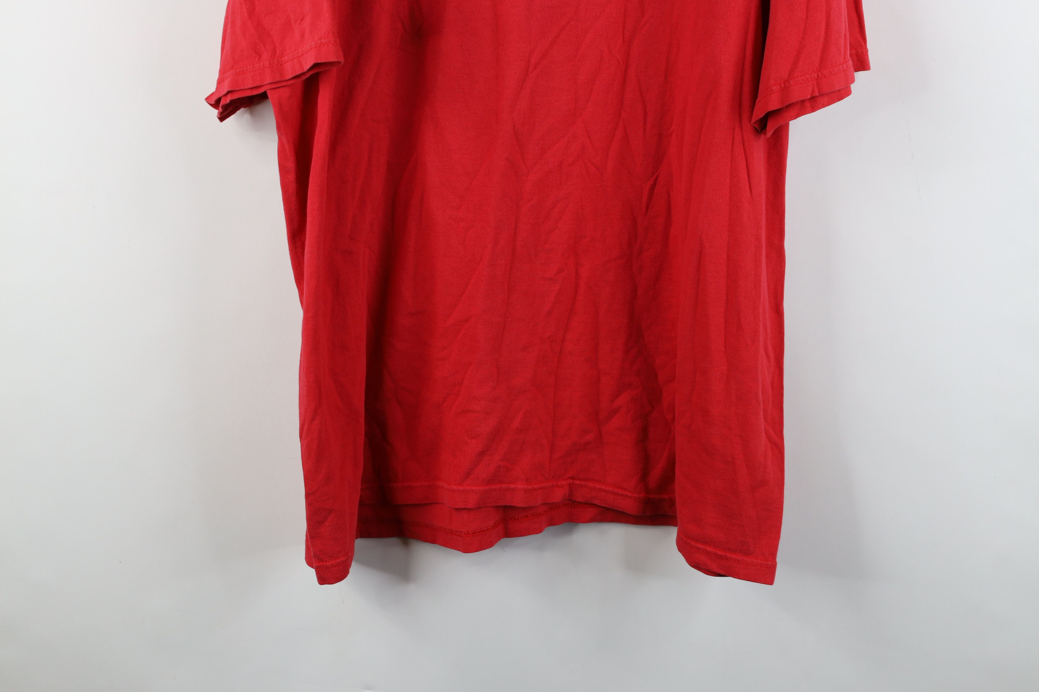 Vintage Vintage 90s Ohio State University T-Shirt Red Cotton Size US XL / EU 56 / 4 - 13 Thumbnail