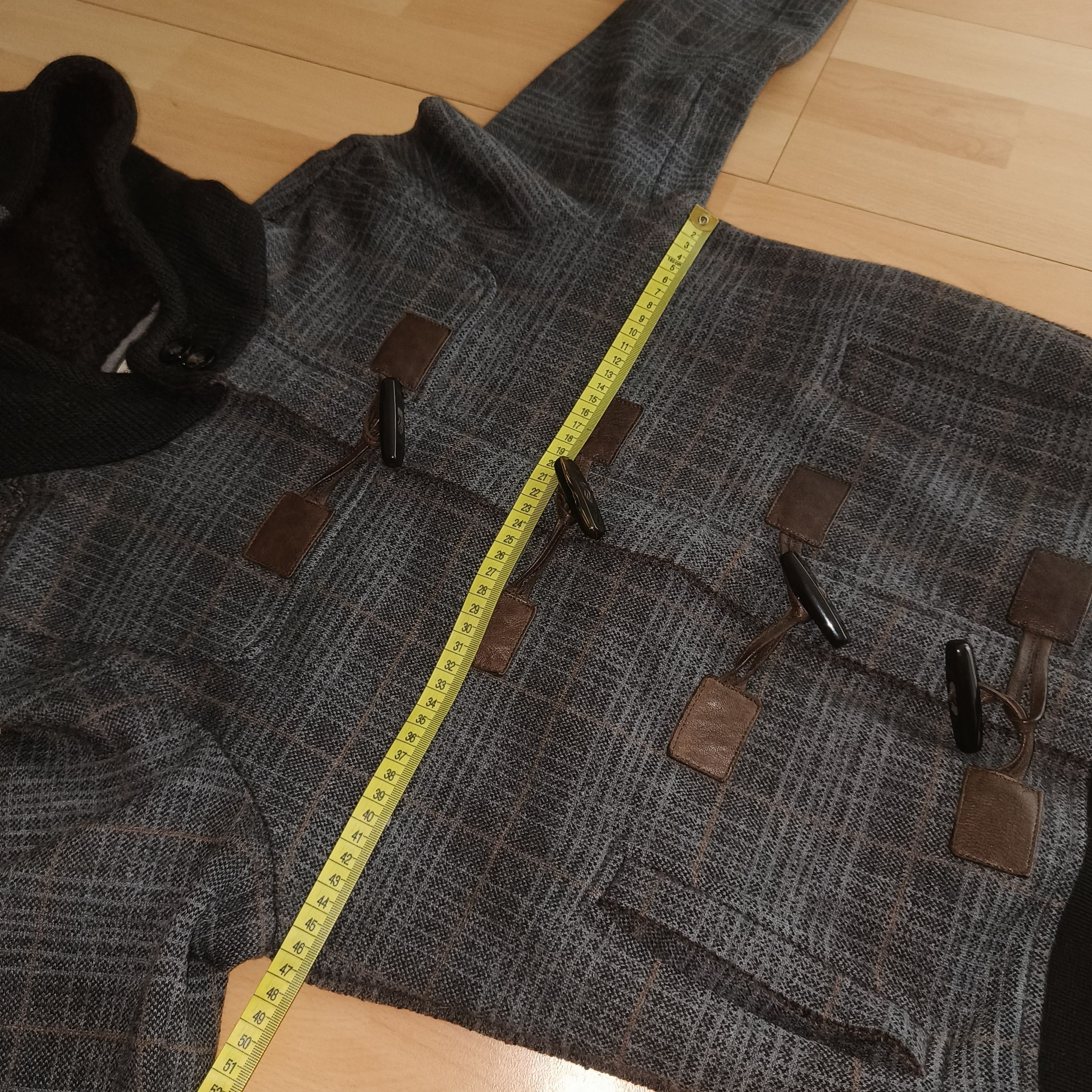 Paolo Pecora Paolo Pecora Checked Virgin Wool Alpaca Duffle Coat Size US S / EU 44-46 / 1 - 9 Thumbnail