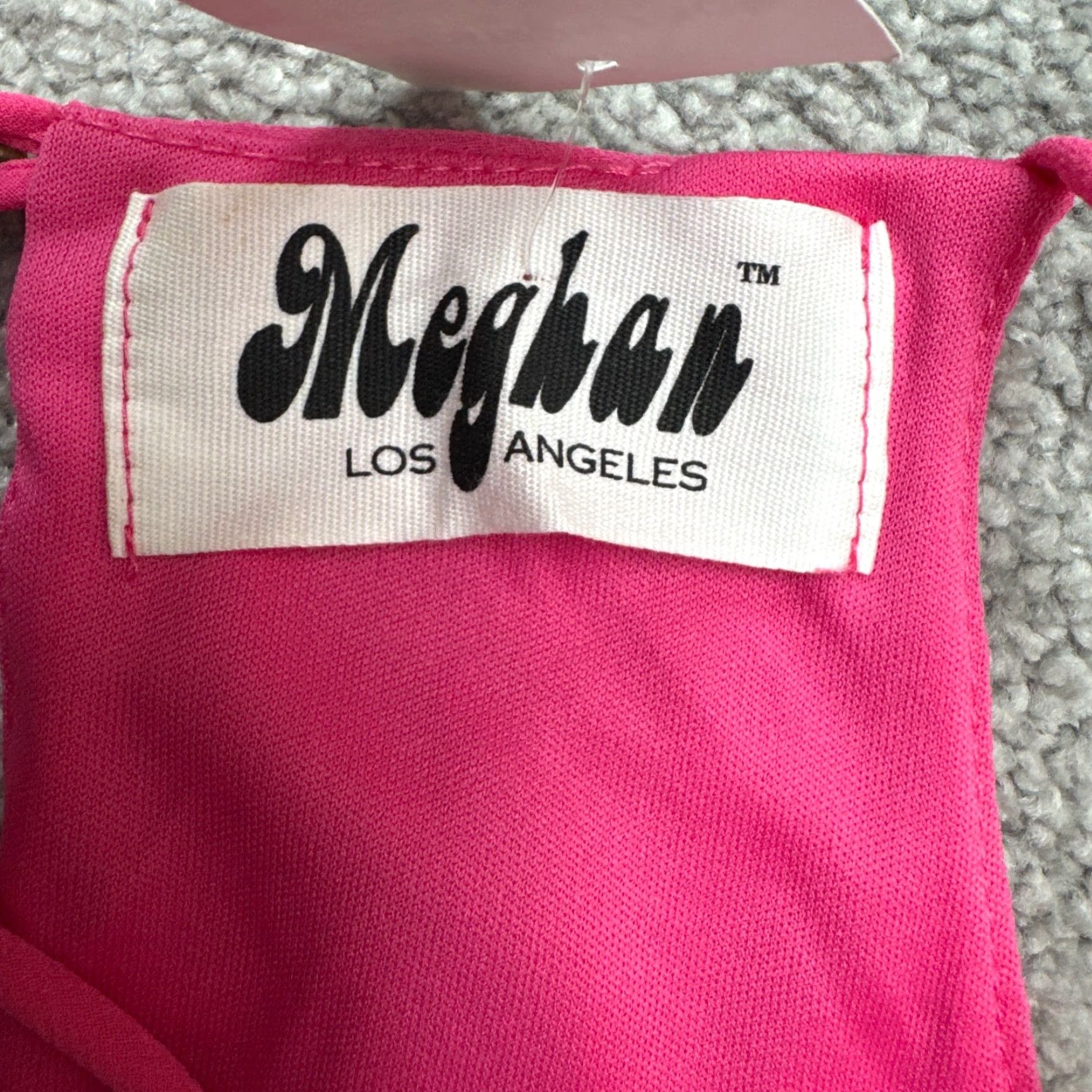 Vintage Meghan Dress Womens Medium Pink Lined Chiffon Polyester Halter Mini Tank Slip Solid Size M / US 6-8 / IT 42-44 - 4 Thumbnail