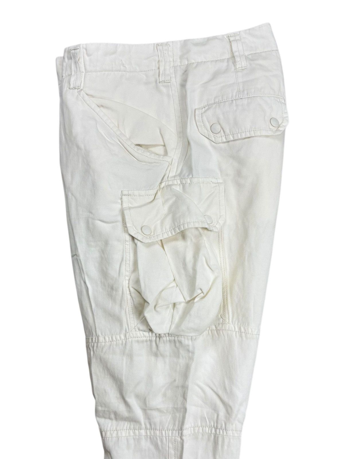 Yasuyuki Ishii 08 Sircus - "SAMPLE" Apocalypse White Cargo Pants Size US 30 / EU 46 - 3 Thumbnail