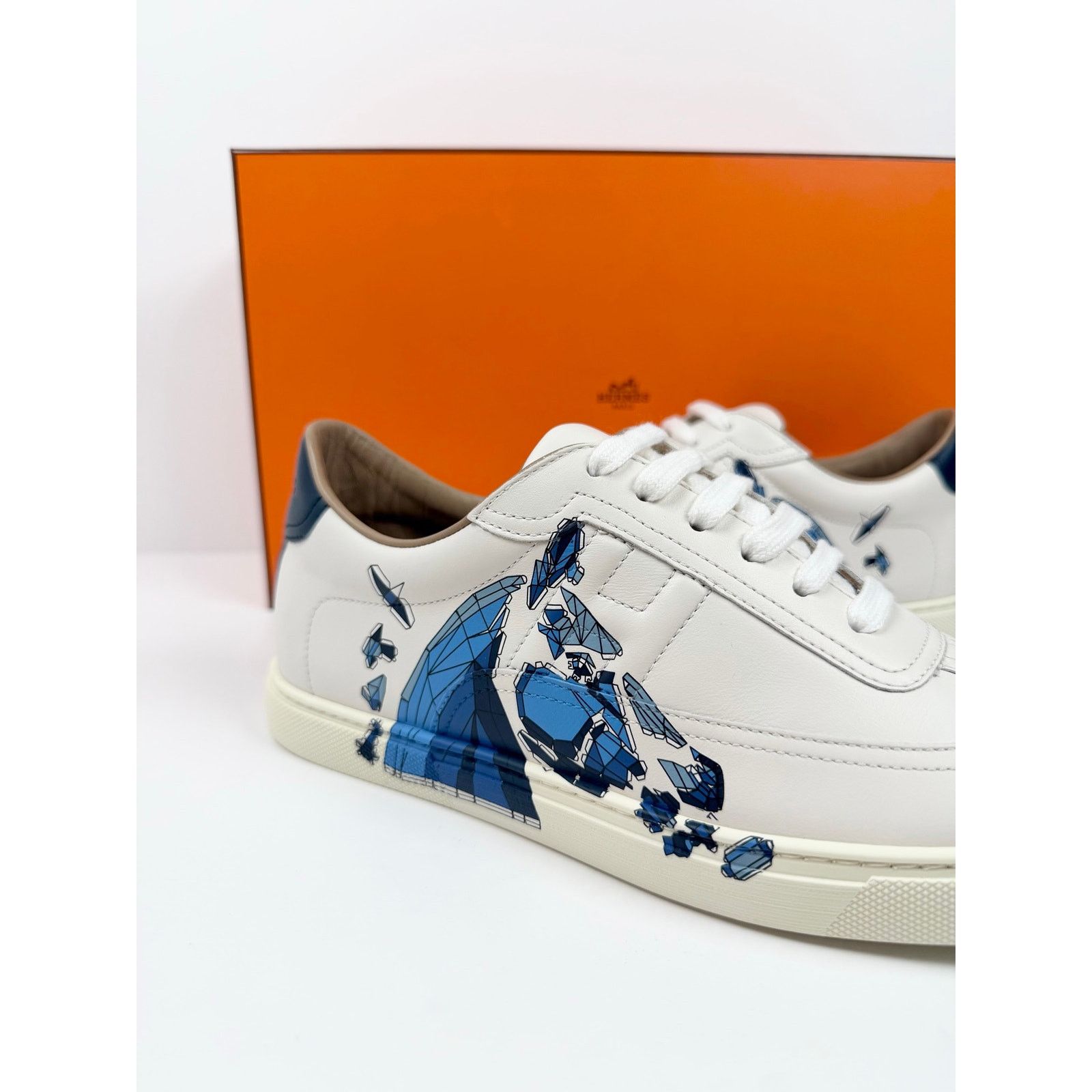 Hermes Size 8.5 - Hermes Quicker Leather Sneakers NEW Size US 8.5 / EU 41-42 - 2 Thumbnail