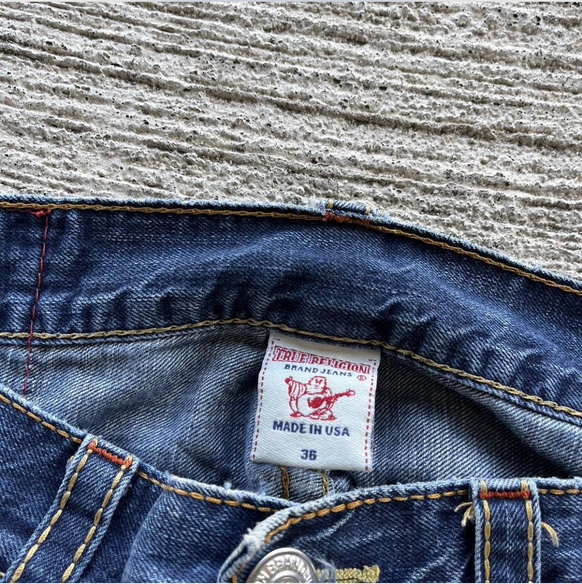 True Religion True Religion Blue Demin Jeans Size US 36 / EU 52 - 5 Thumbnail