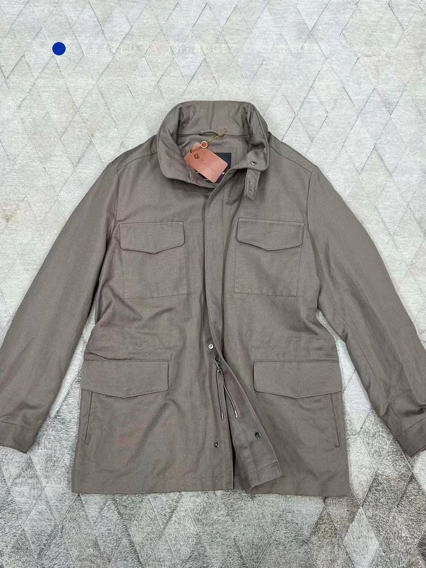 Loro Piana Brown Utility Jacket with Pockets - Size M Size US M / EU 48-50 / 2 - 1 Thumbnail