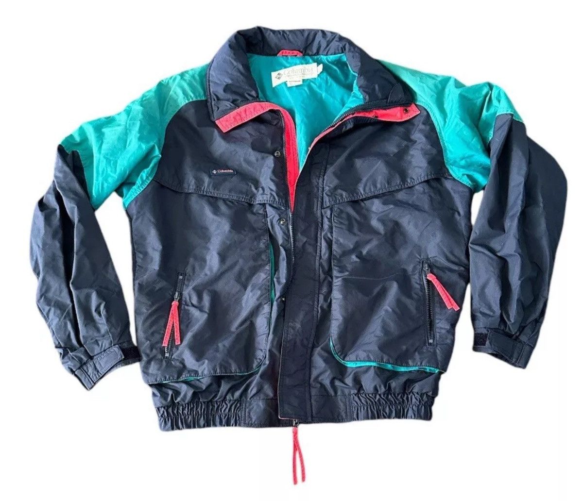 Columbia Vintage 90s Columbia Bugaboo Nylon Windbreaker Ski Jacket L Size US L / EU 52-54 / 3 - 1 Thumbnail