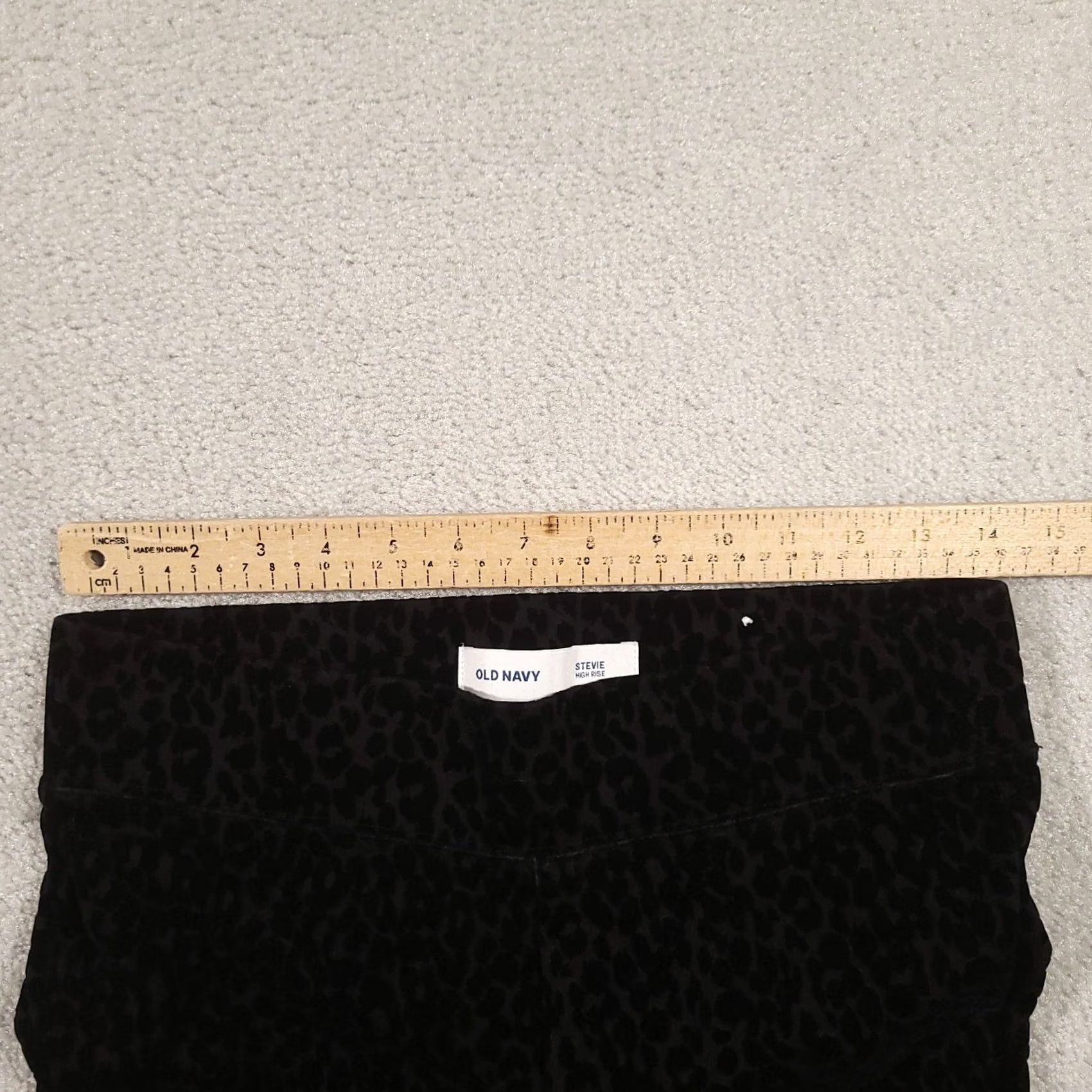 Old Navy Old Navy Leggings Womens Medium Black Stevie High Rise Stretch Pants Size 32" / US 10 / IT 46 - 3 Thumbnail