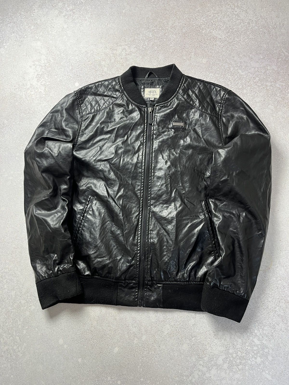 Ecko Unltd. Vintage Ecko Unltd Leather Jacket Vintage & Rare Rhino Size US XXL / EU 58 / 5 - 1 Thumbnail