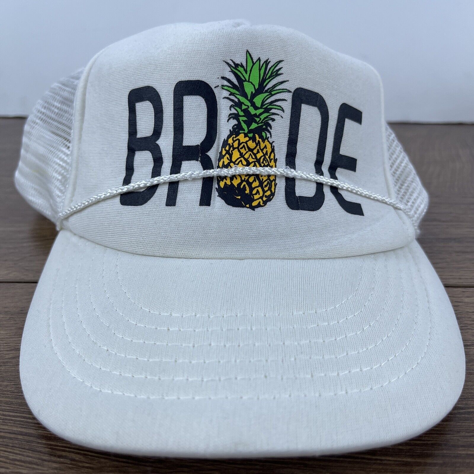Other Bride Hat Pineapple Bride Hat White Hat Adjustable Adult Siz Size ONE SIZE - 1 Thumbnail